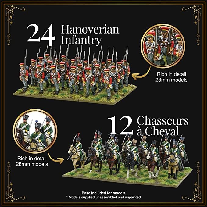 Wargames Delivered Black Powder Miniatures - American War of Independence British Army Starter Set, Revolutionary War Tabletop Toy Soldiers for Miniature Wargaming by Warlord Games 3