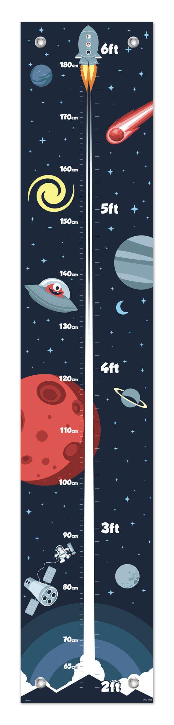 Cute Astronomy Gifts for Kids Growth Height Chart for Kids Space Decor for Nursery Wall Growth Chart 1