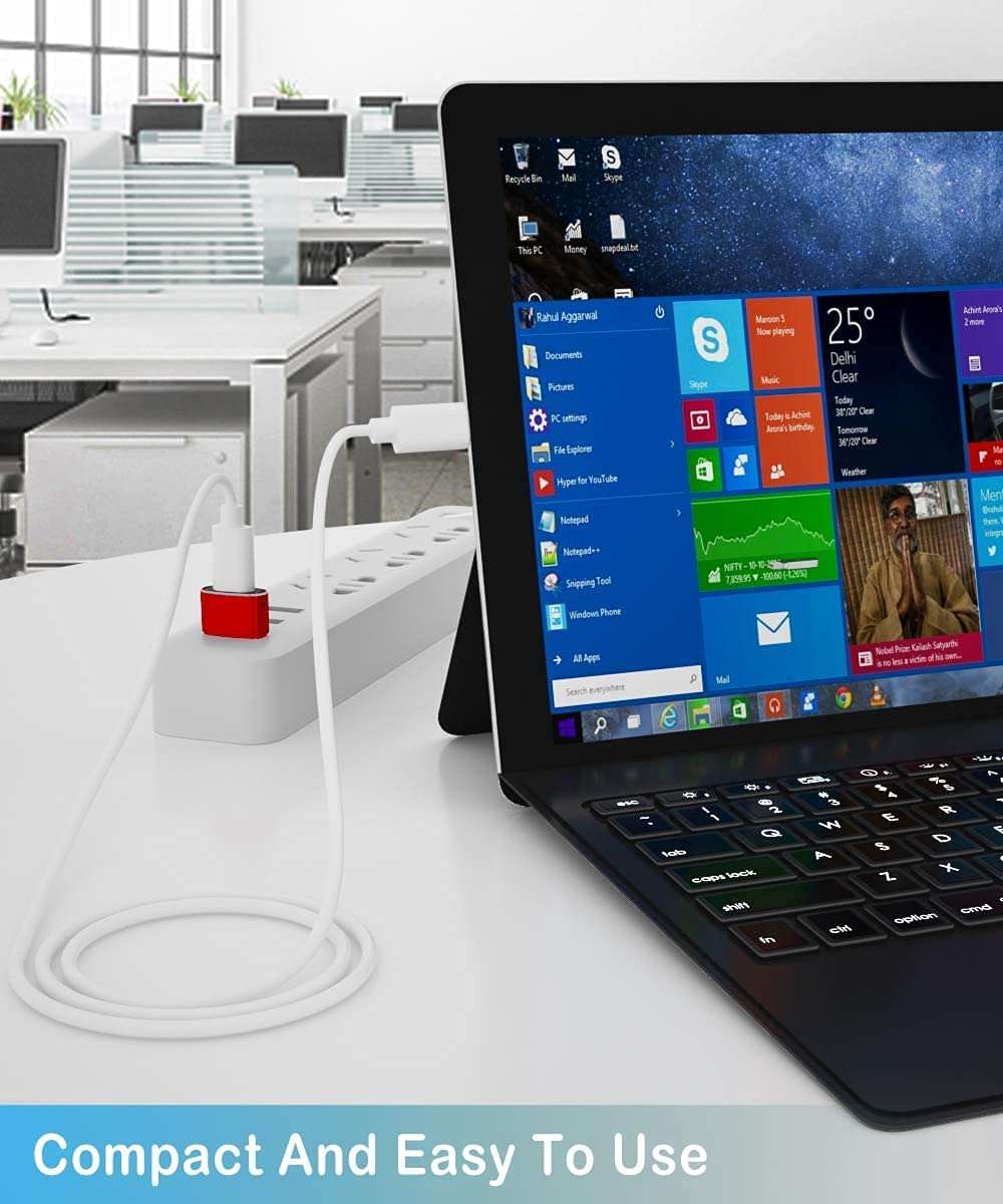 Etzin USB 3.1 Type C USB C Female to USB Male Adapter USB-C Female to USB Male, USB Type C Female to USB OTG Adapter Data Transfer Adapt etc. (Pack-of-2, Red) 3