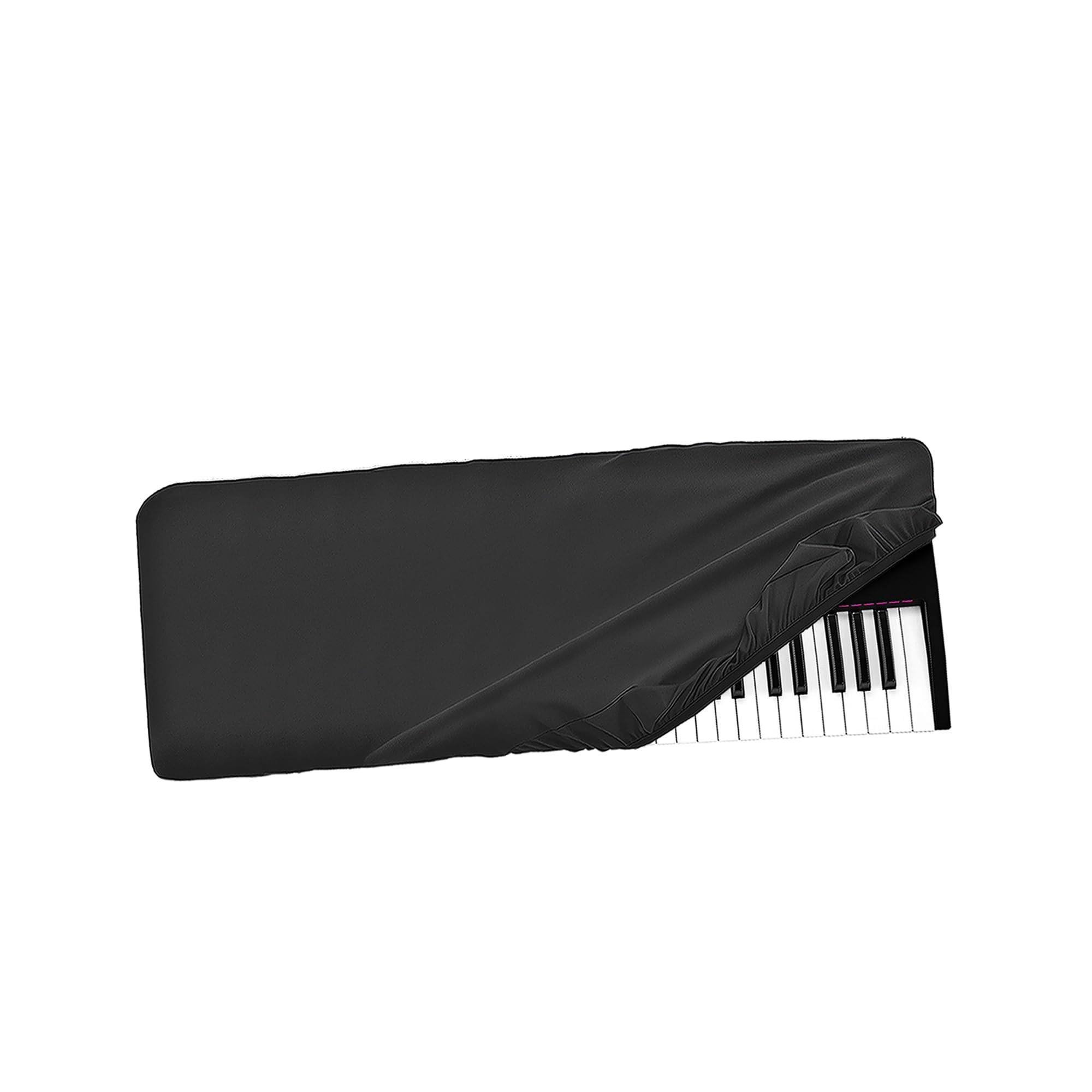 Musiin 61 keys piano keyboard dust cover, compatible with Native Instruments KONTROL S61,V-COMBO VR-09-B,M-Audio Oxygen 61, Luxury Chinlon Anti-dust & Scratch-proof, Smooth Touch & Custom Fit 1