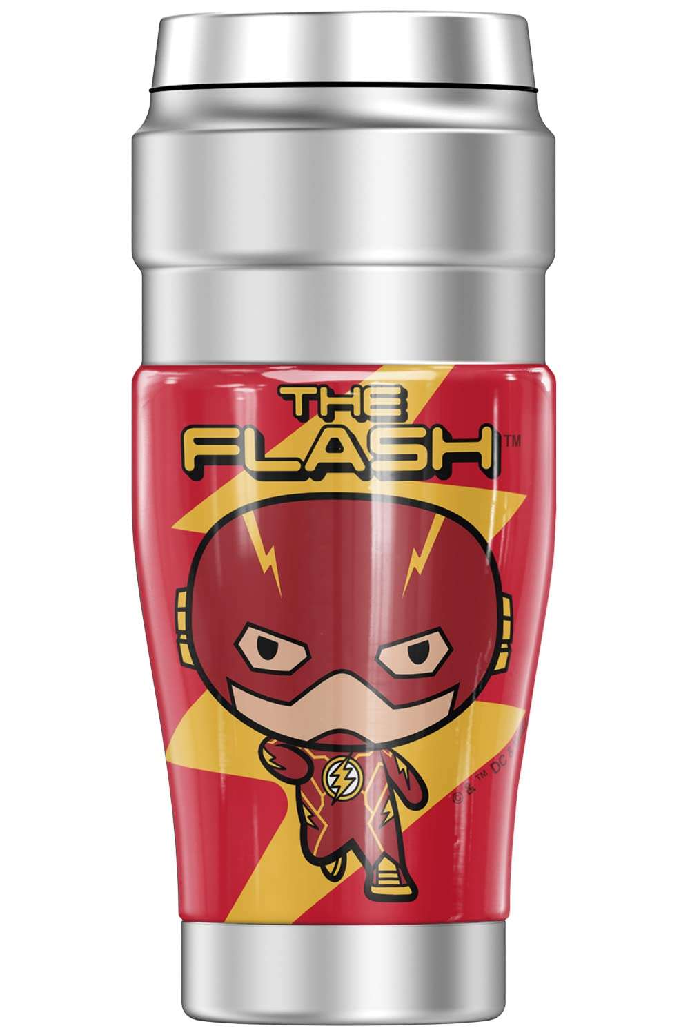 The Flash OFFICIAL Running Flash THERMOS STAINLESS KING Stainless Steel Travel Tumbler, Vacuum insulated & Double Wall, 16oz 3