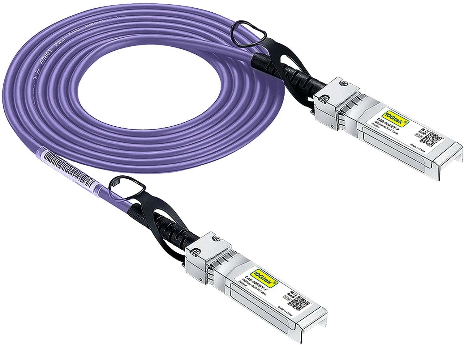[Very Peri] Colored 10G SFP+ DAC Cable - Twinax SFP Cable for Ubiquiti UniFi Devices, 2-Meter(6.5ft) 1
