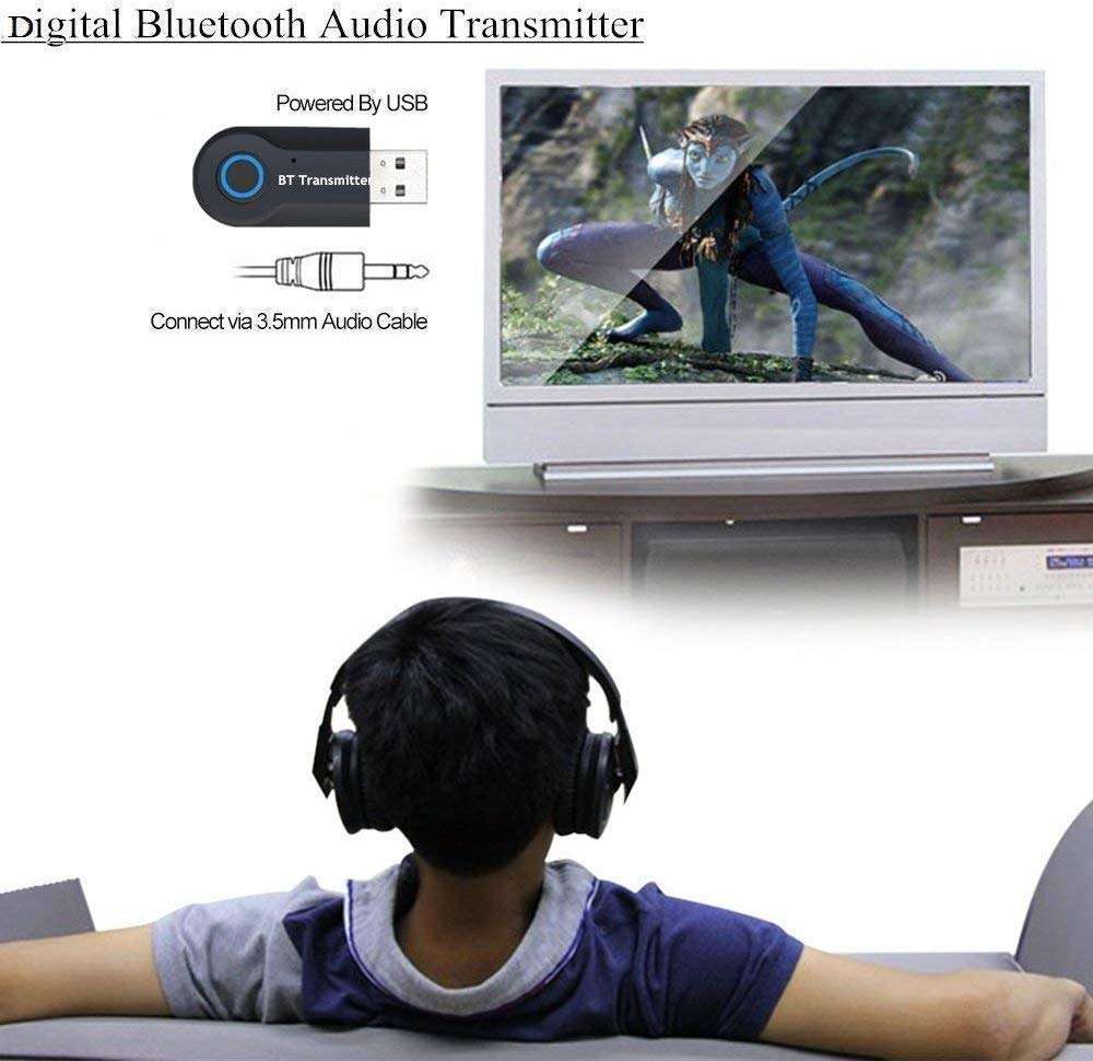 TechKing ZT-12 USB Bluetooth Transmitter, Portable Wireless Bluetooth Transmitter, Used for Audio Bluetooth Signal Transmission of TV, Computer, can be Connected to Bluetooth Speaker 3
