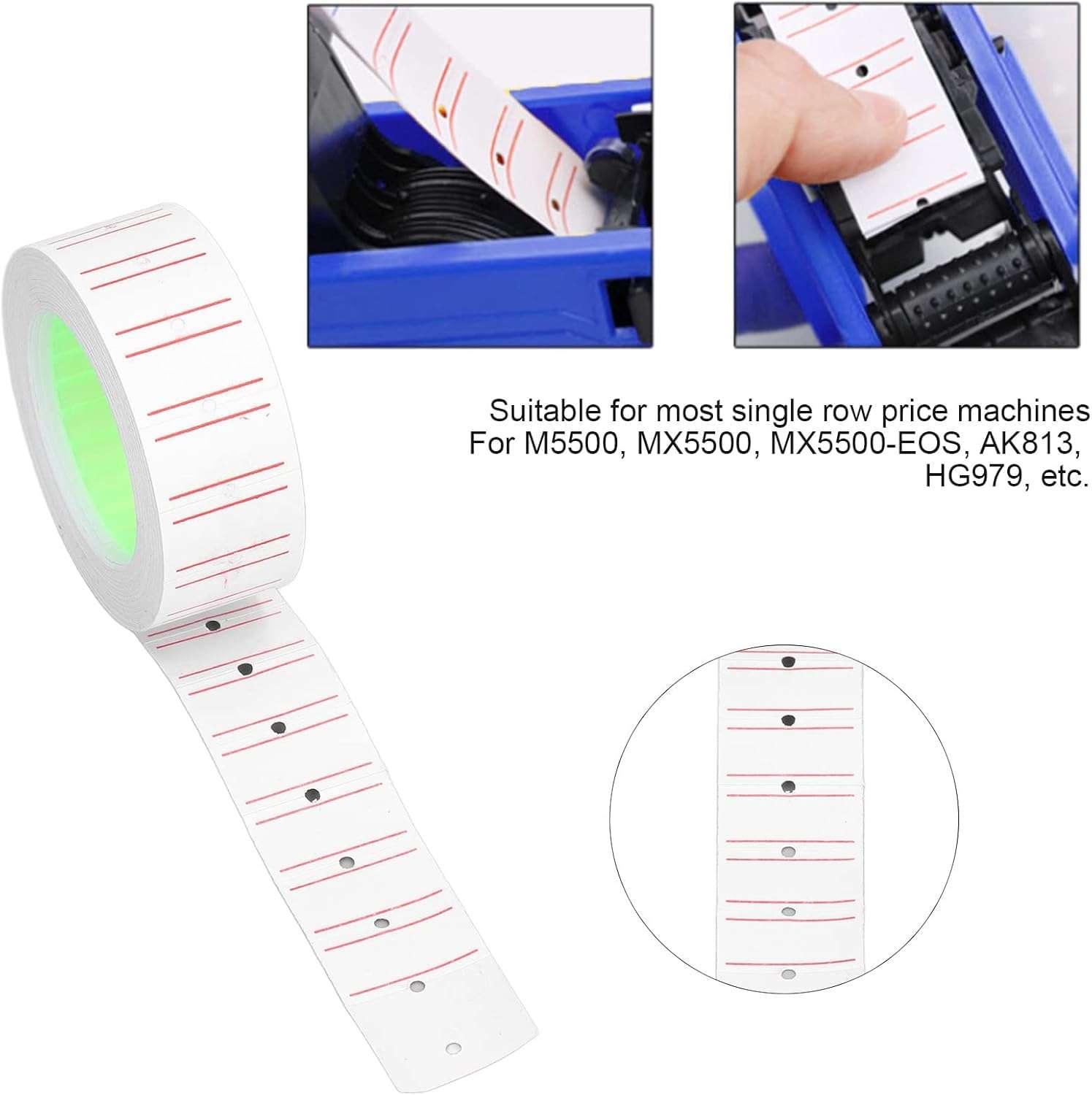 SAMVARDHAN Price Labels Paper Tag Mark Sticker for MX-5500 Price Gun Labeller, 10 Rolls 4