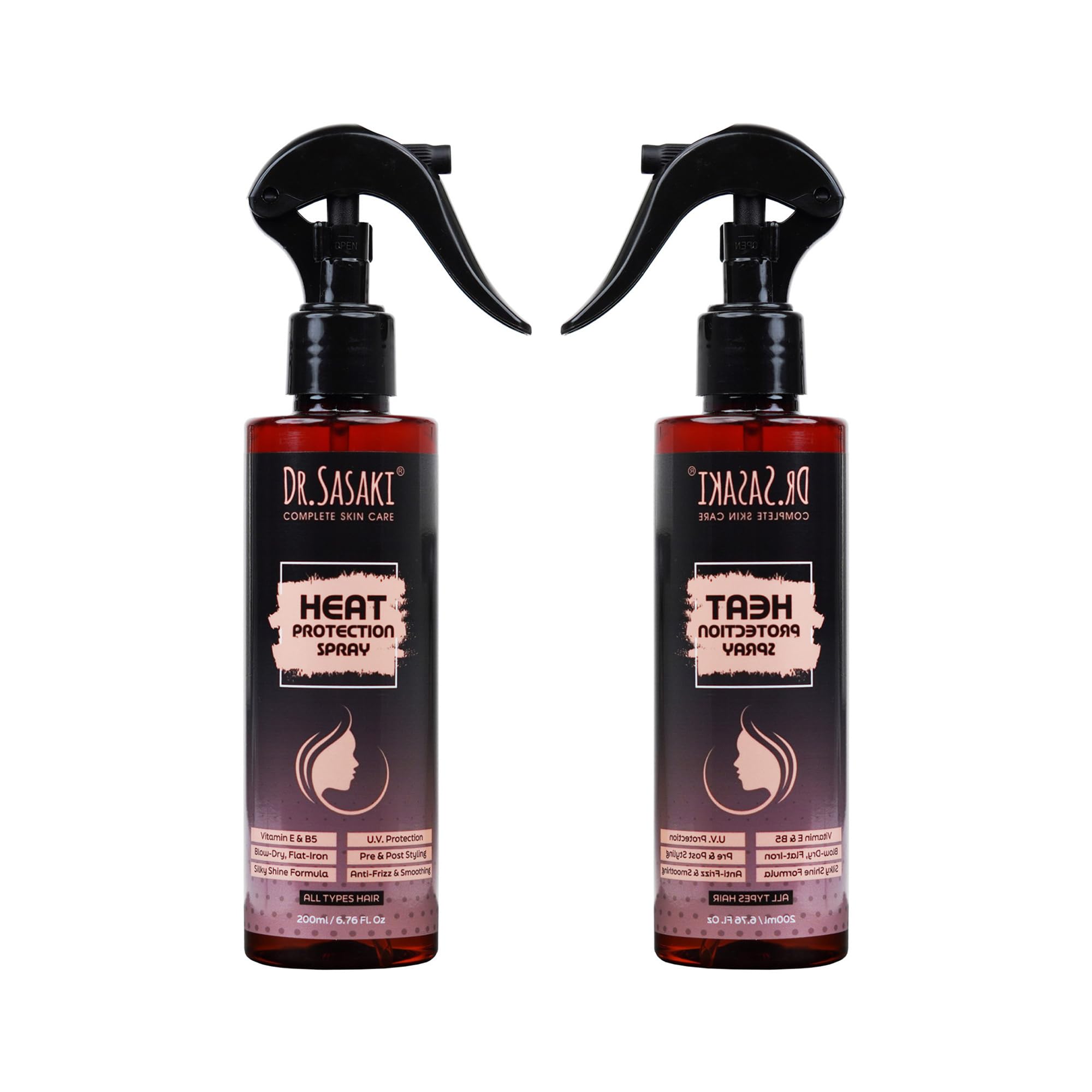 Dr.Sasaki Complete Skin Care Hair Protection Spray, Pack of 2, 400ml 1