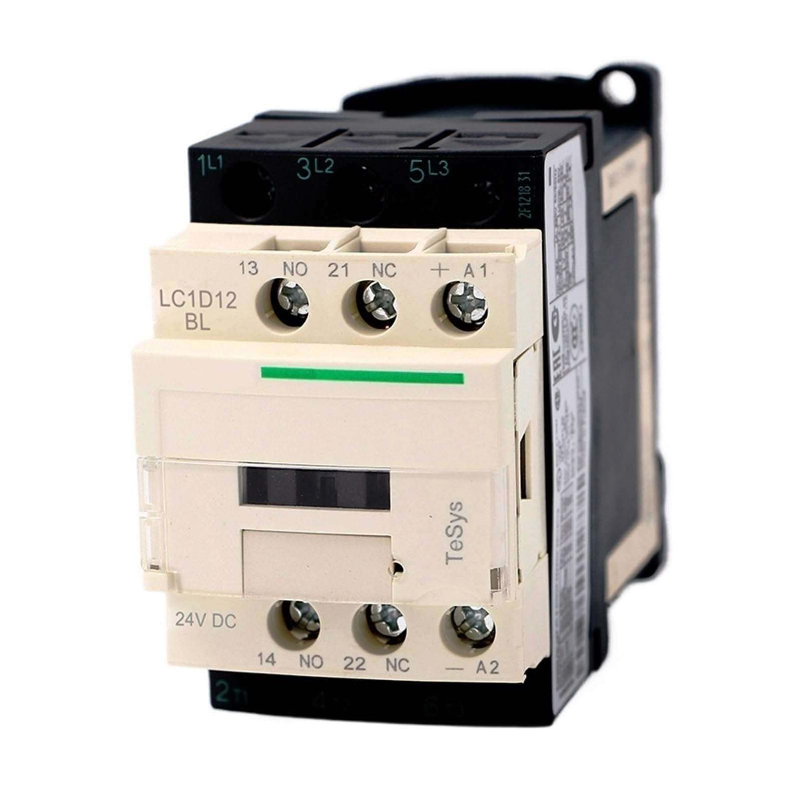 Fuse LC1D12BL DC Electric Magnetic Contactor 3P 3NO LC1-D12BL 12A 24V DC Coil 1