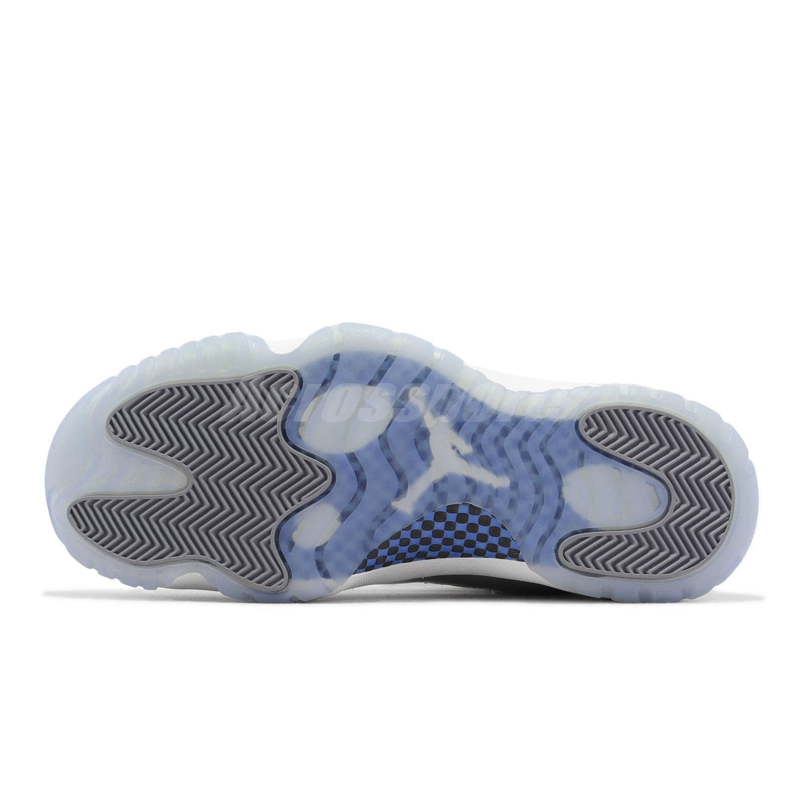 Nike Mens 11 Low AV2187 140 Cement - Size 11.5 White/University Blue/Cement Grey 5