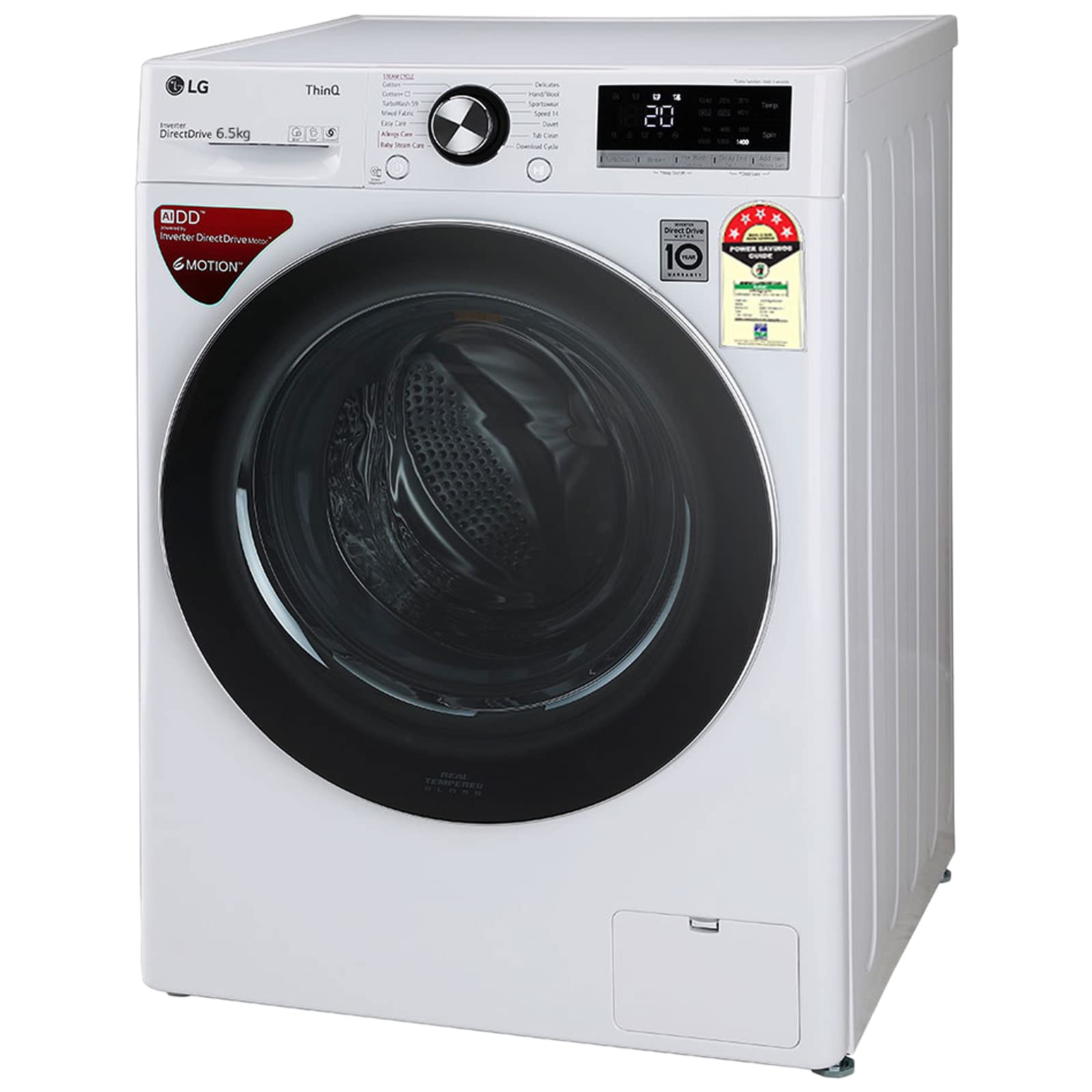 LG 6.5 kg Fully Automatic Front Load Washing Machine (FHV1265ZFW, White) 2