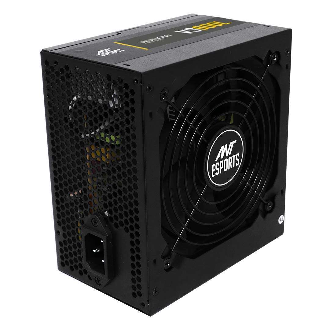 Ant Esports VS600L Non-Modular High Efficiency Gaming Power Supply/PSU with 1 x PCIe and 120mm Silen 5