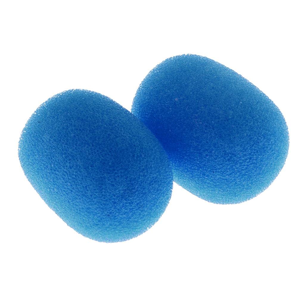 Optimuss 10 Pieces Small Lapel Tie Microphone Sponges Protection Cover 1.1 x 0.86 x 0.31inch Blue 6