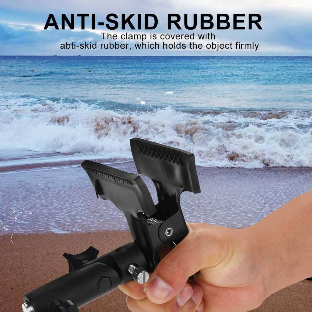 Oumij1 Photo Studio Metal Clamp - Heavy Duty Metal Clamp Holder - 3/8'' & 1/4'' Rotatable Clip Holder - Light Stand - Studio Photography Accessory 5