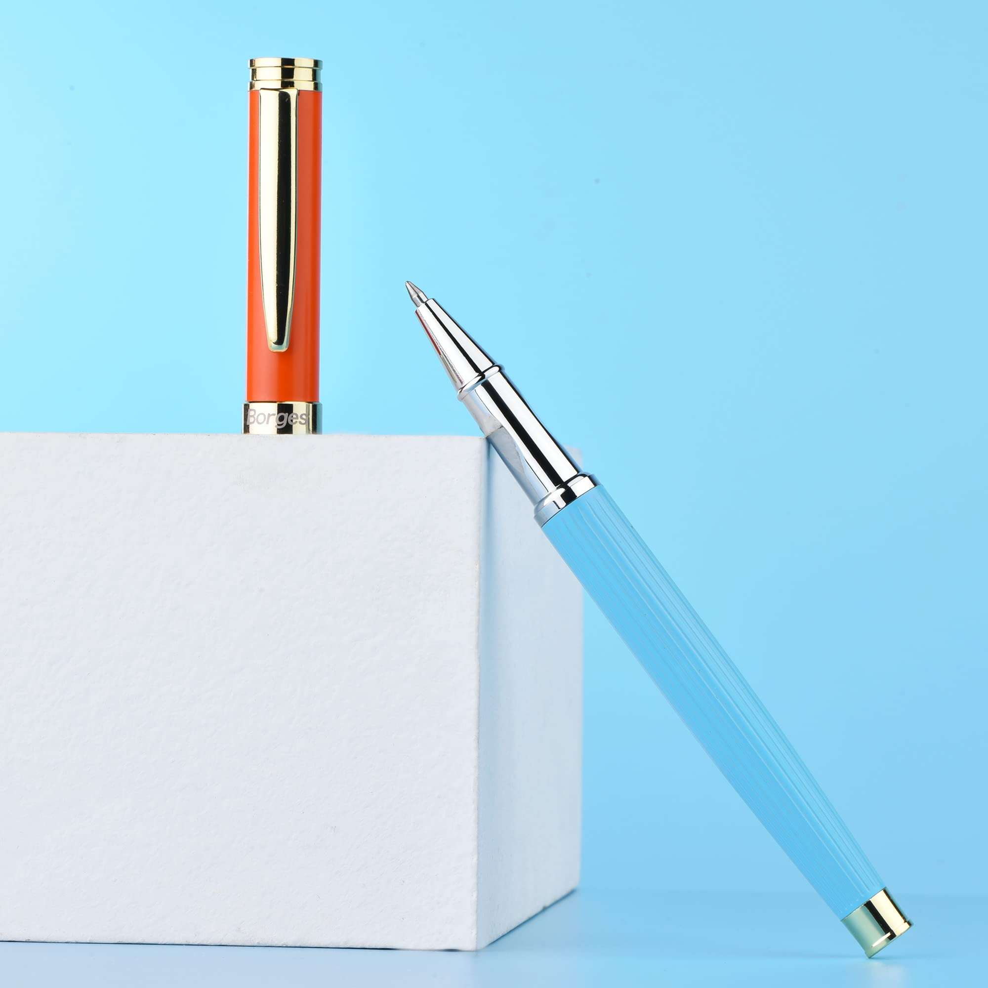 Premium Signature Pen Set - Elegant Business Gift Ballpoint Pens for Men & Women, Smooth Writing, Professional Office Desk Accessory, 2-Piece Luxury Ballpoint Pen Set。 5