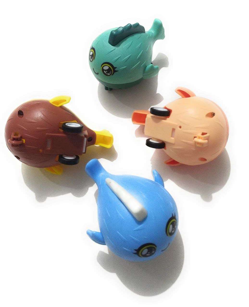 NELSTRAB:- Animal Fugu Toy Toy for Gear Wind Up Fugu Toy for Baby Girls & Boys Crawling Toys for Birthday Gift(Multi Colour)(1 PIS) 5