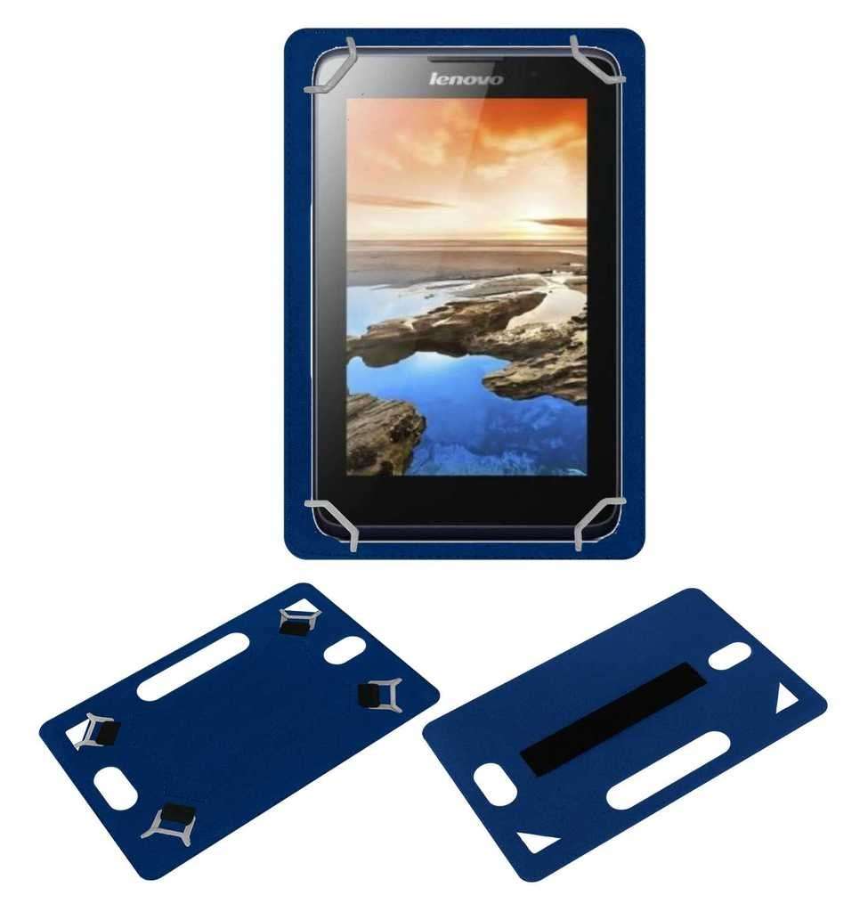 Acm Leather Back Hand Case Compatible with Lenovo A7-30 2g A3300-Gv Tablet Cover Blue 1