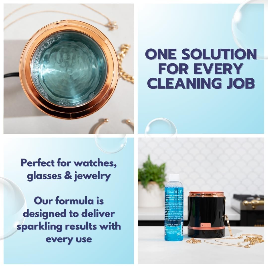 iSonic CSGJ01-8OZx1 Ultrasonic Jewelry/Eye Wear Cleaning Solution Concentrate,Blue 4