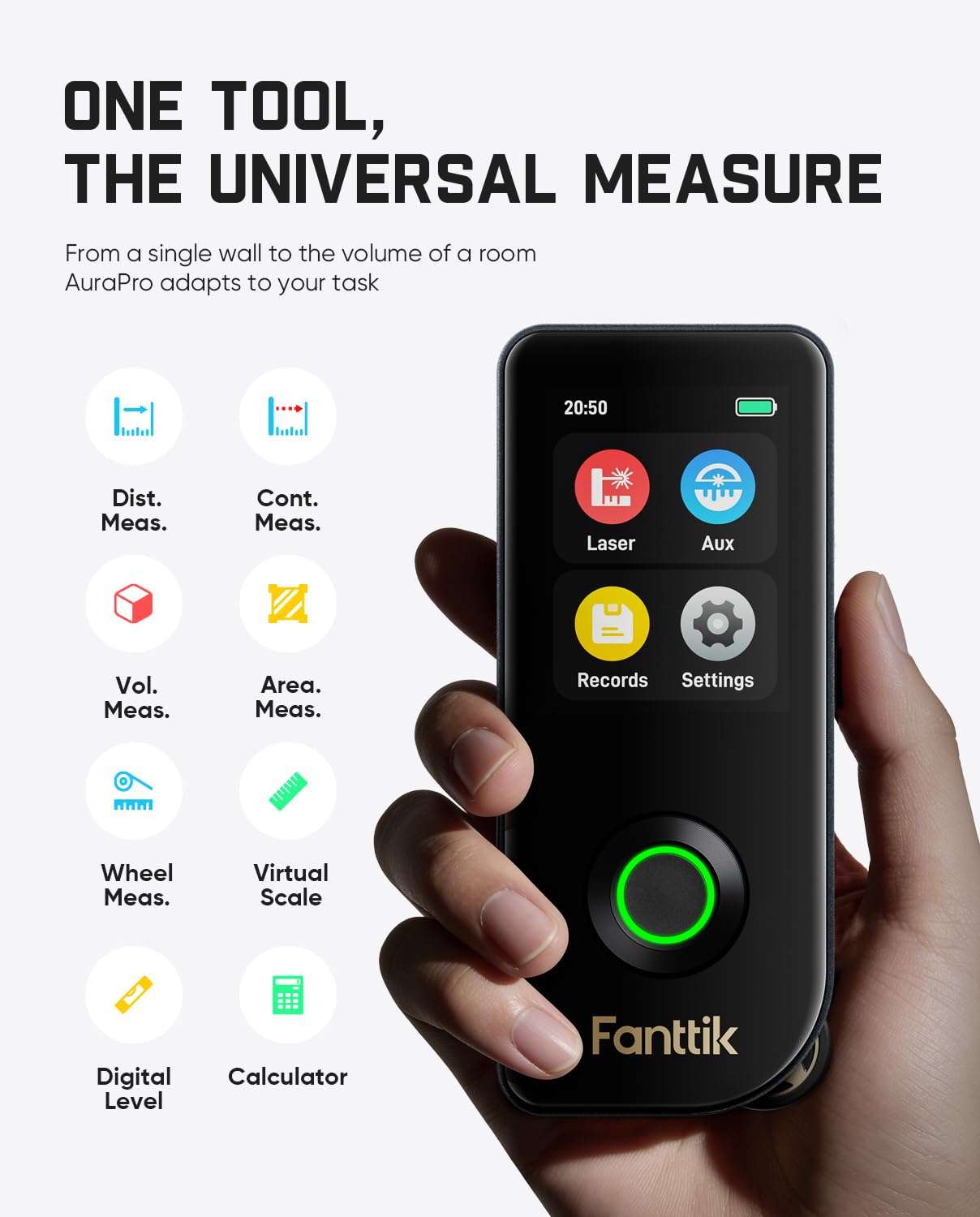 Fanttik A11 Ultra 3-in-1 Laser Measuring Tool & Fanttik M10 ACE Cordless Angle Grinder Brushless 4