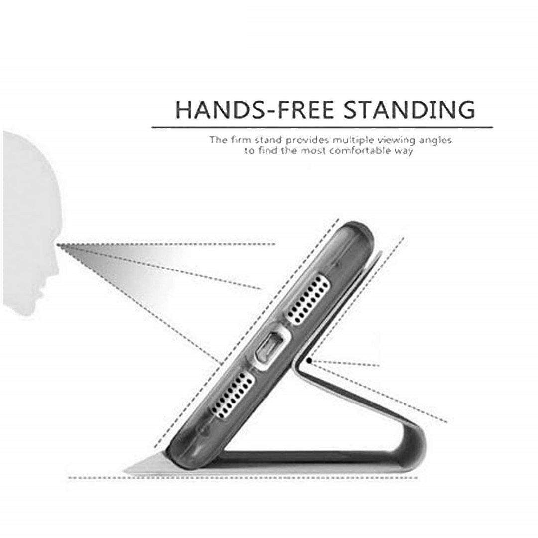 Pinaaki Enterprises Redmi Note 8 Flip Case | Premium Leather Finish | with Card Pockets | Wallet Stand |Complete Protection Flip Cover for Redmi Note 8 - Black 3