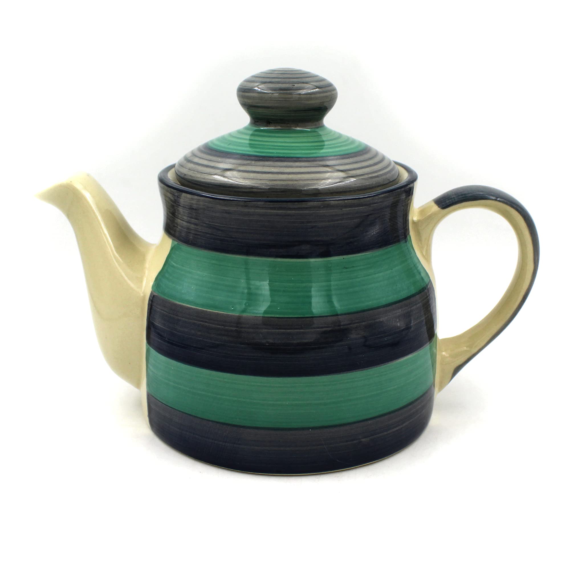 Potzo Urban Teapot, 450ML, Stoneware Handmade Ceramic Product (Sea Green) 1