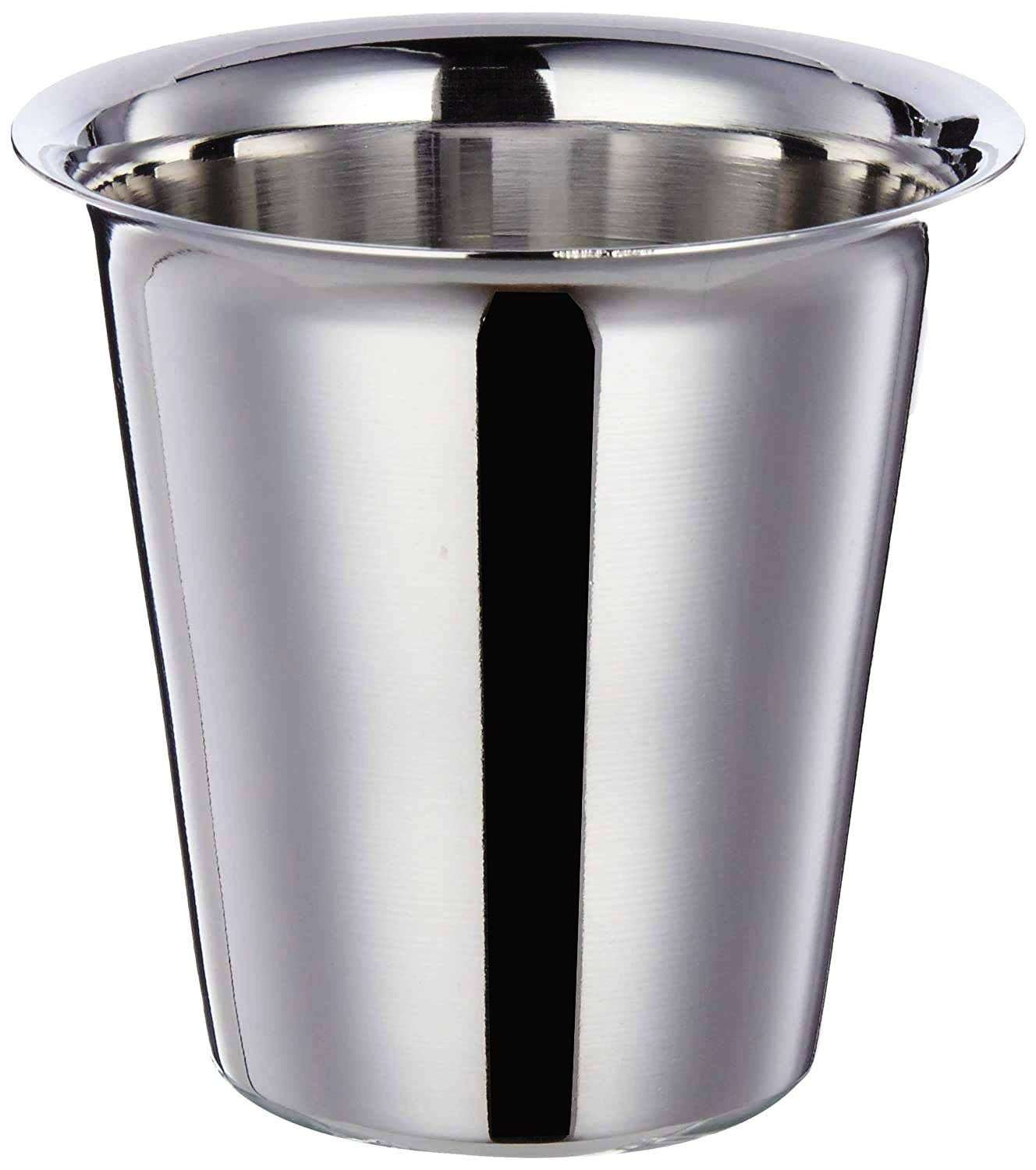 skiloriz Tea Steel Cup Stainless Steel Glass,Dumru Tea Cup,Reusable Steel Coffee Mug Pyali,Ideal for Serving Coffee and Tea Stainless Steel Policed Finish Steel Payali Set,Mini Cup Set. (12) 4