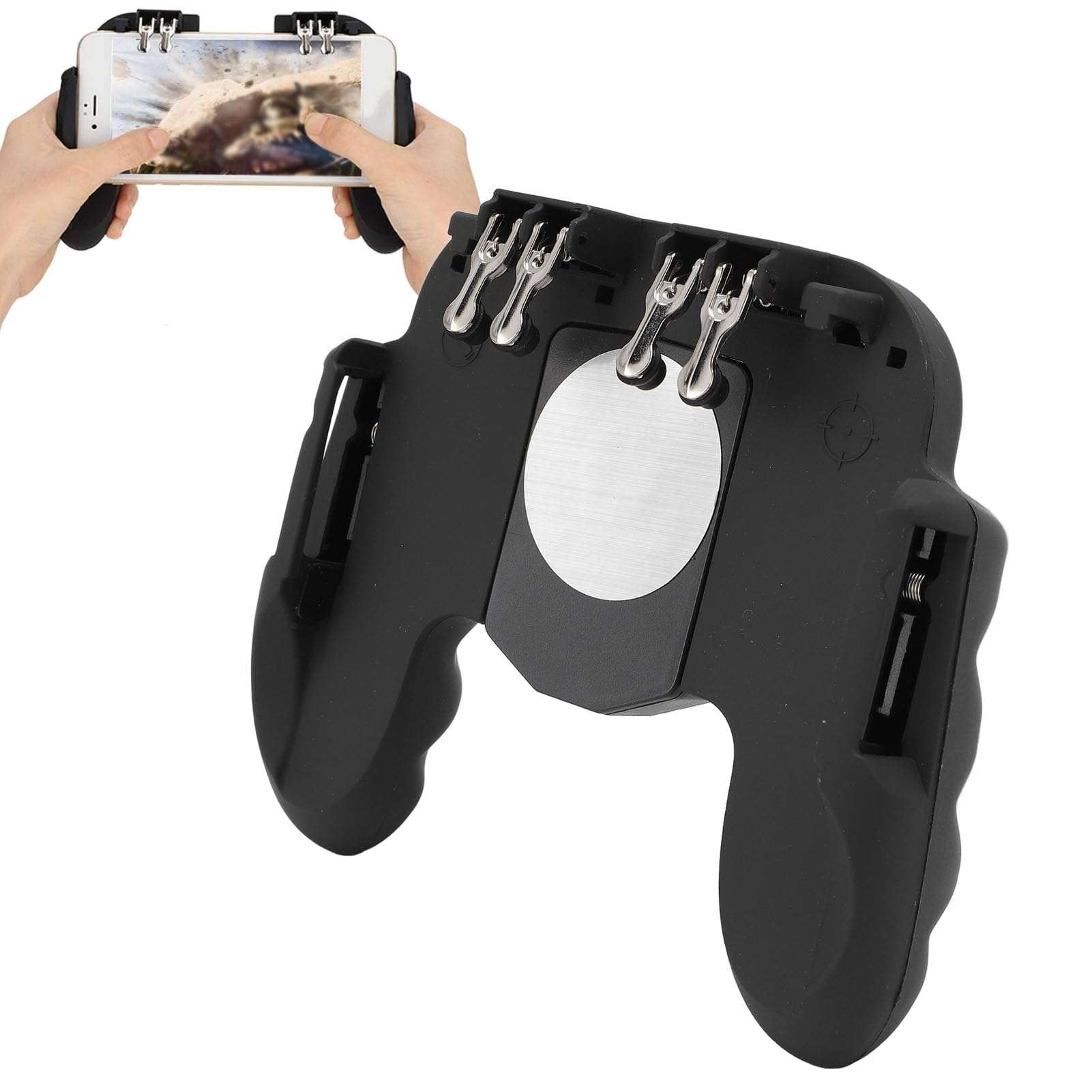 TOPINCN Mobile Game Controller, Phone Controller Gamepad with L1R1 6 Fingers Trigger Phone Controller Support Phone Case with L1R1 6 Fingers Trigger 5