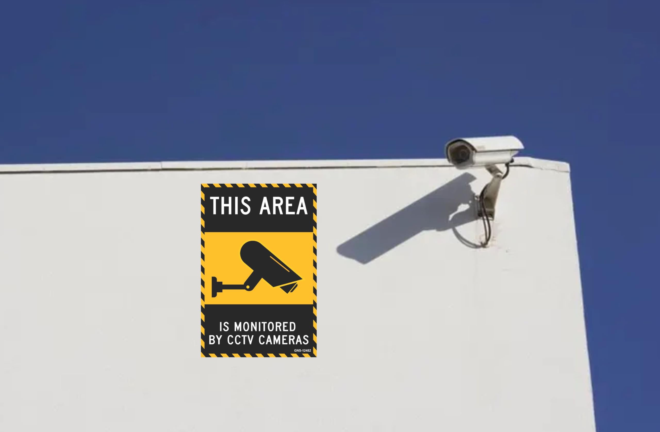 Aditya Sign® This Area is Monitoring By CCTV Cameras Sign Board for Office, Home, Industry, Public Places, Hospital GNS-12482 (1 Qty) 2