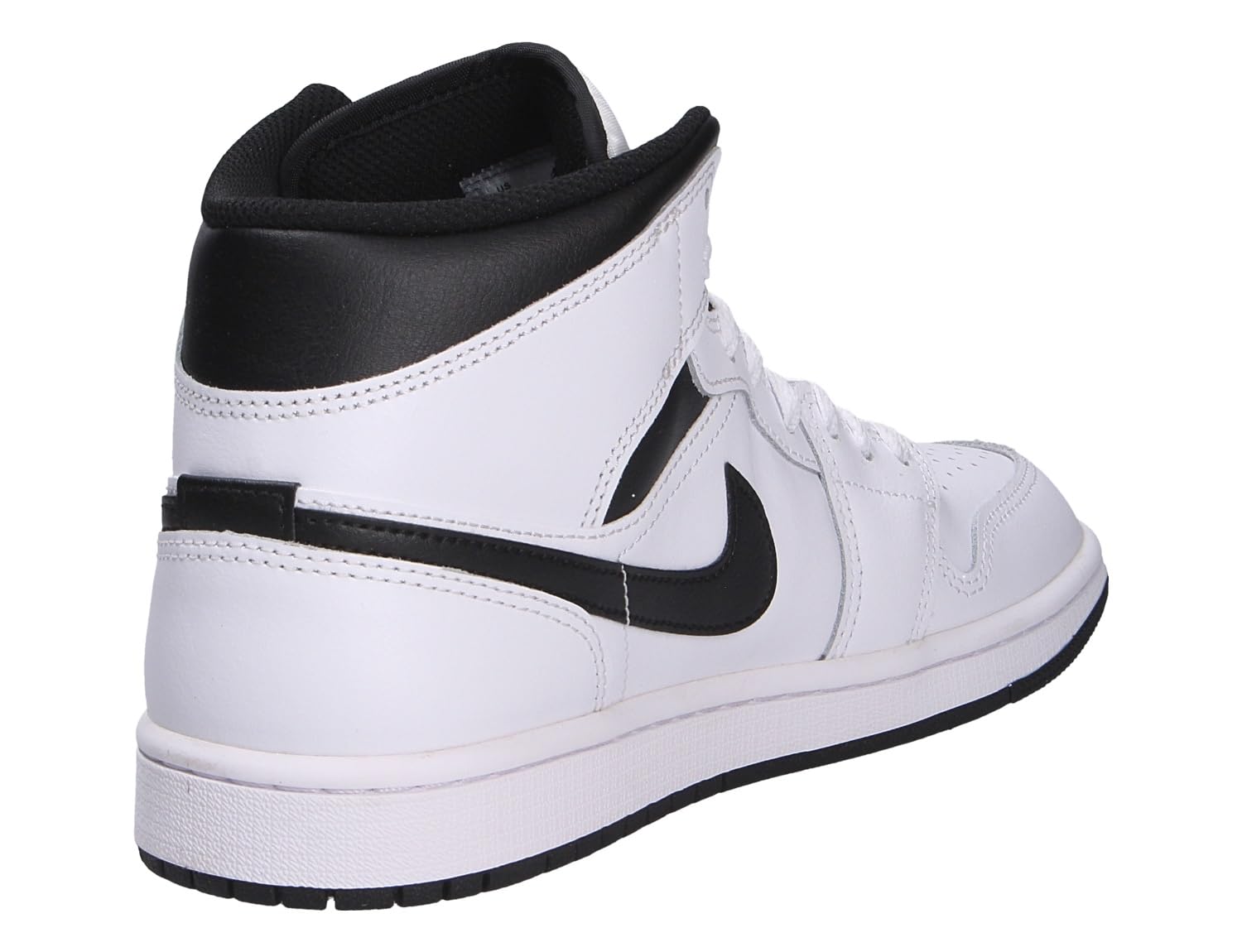 Jordan Men's 1 Mid White/Black-White-Black (DQ8426 132) - 10.5 4