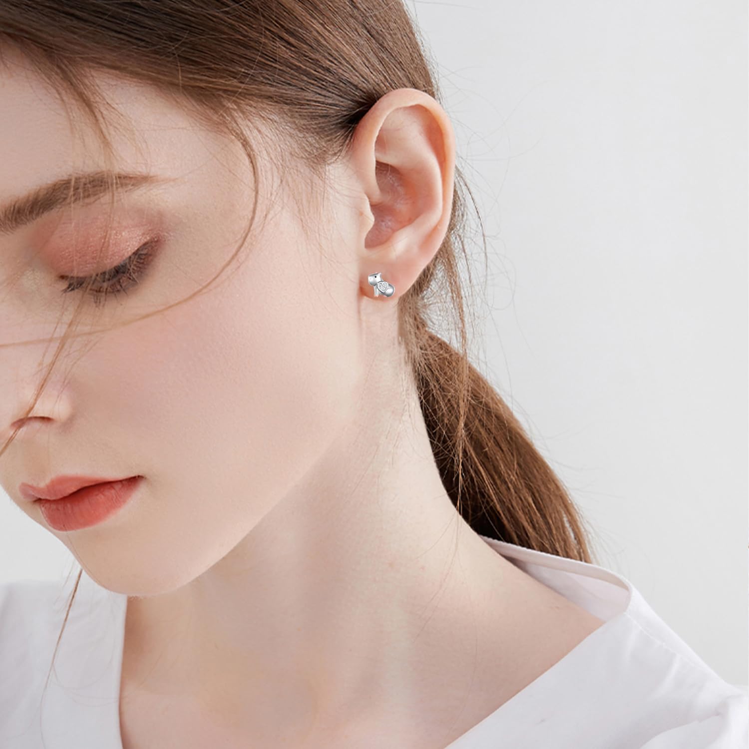 Capybara Gifts 925 Sterling Silver Capybara Earrings Capybara Necklace Lovely Capybara Stuff Birthday Gifts Jewelry for Women 5