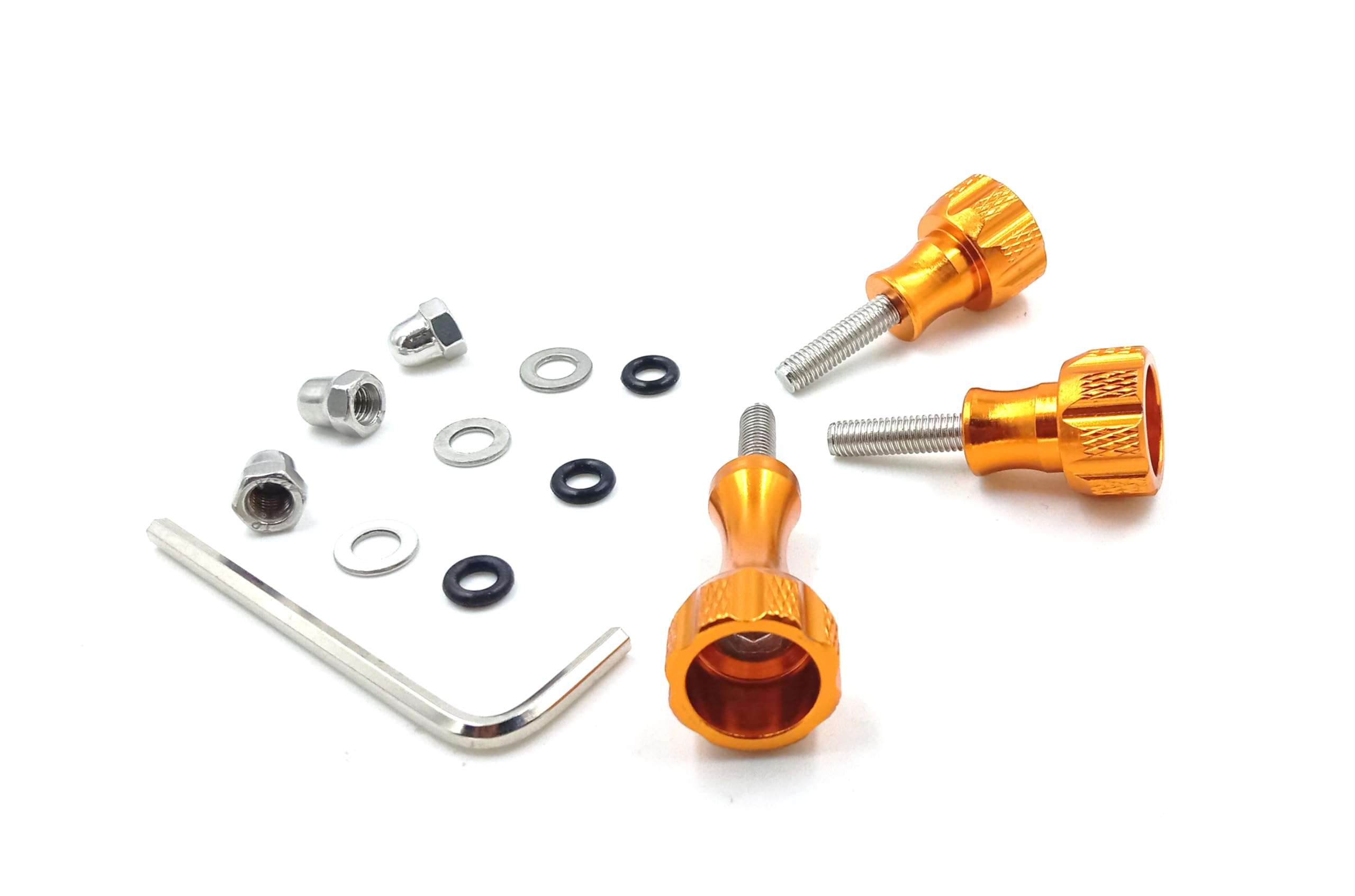 KUDASN Aluminum Alloy Thumbscrew Tripod/Monopod Mount with Aluminum Thumbscrew for Hero 12, 11, 10, 9, 8, 7, 6, 5, 4, 3+, 3, 2, 1 HD,DJI, AKASO Campark and Other Action Cameras (Golden) 5