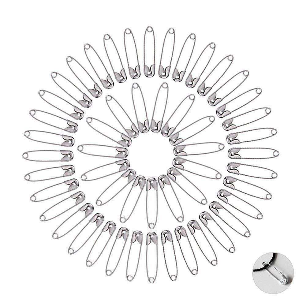 DIY Crafts CT-DIY-HI-32122 Extra Large 2" Safety Pins - Heavy Duty, Industrial Strength, Nickel Plated, Rust-Resistant Nickel Plated Steel 5