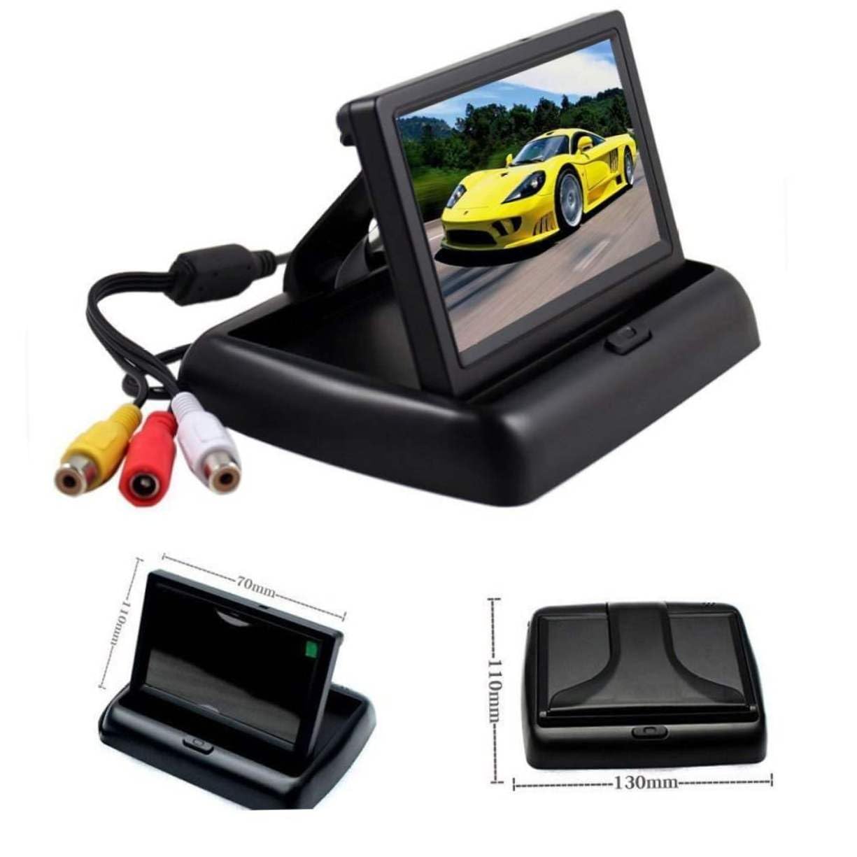 ARTIBETTER 4.3 Inch Digital Car Display Built-in Camera Full Rear View Monitor Simple DIY Fitment for Vehicles 4