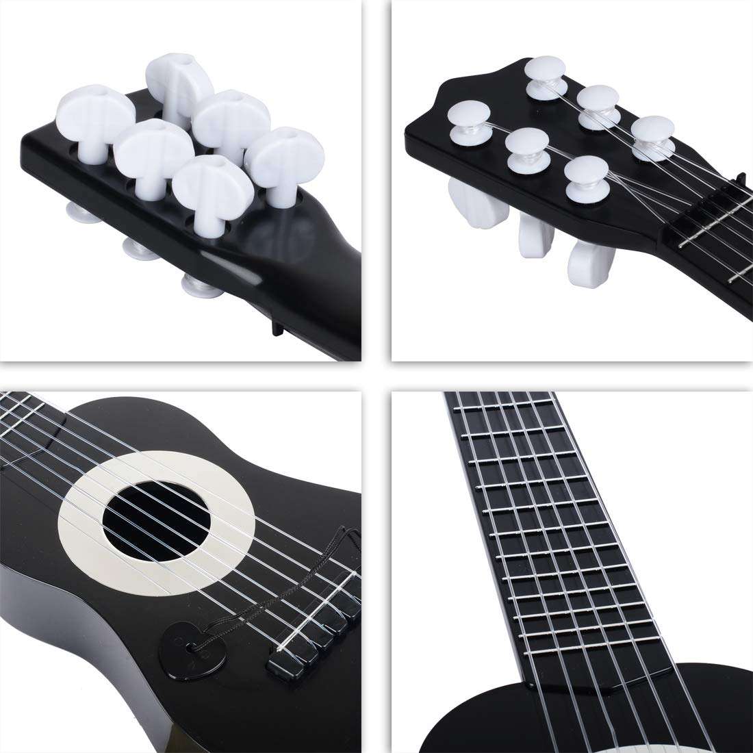 WEY&FLY Kids Toy Guitar 6 String, Baby Kids Cute Guitar Rhyme Developmental Musical Instrument Educational Toy for Toddlers 5