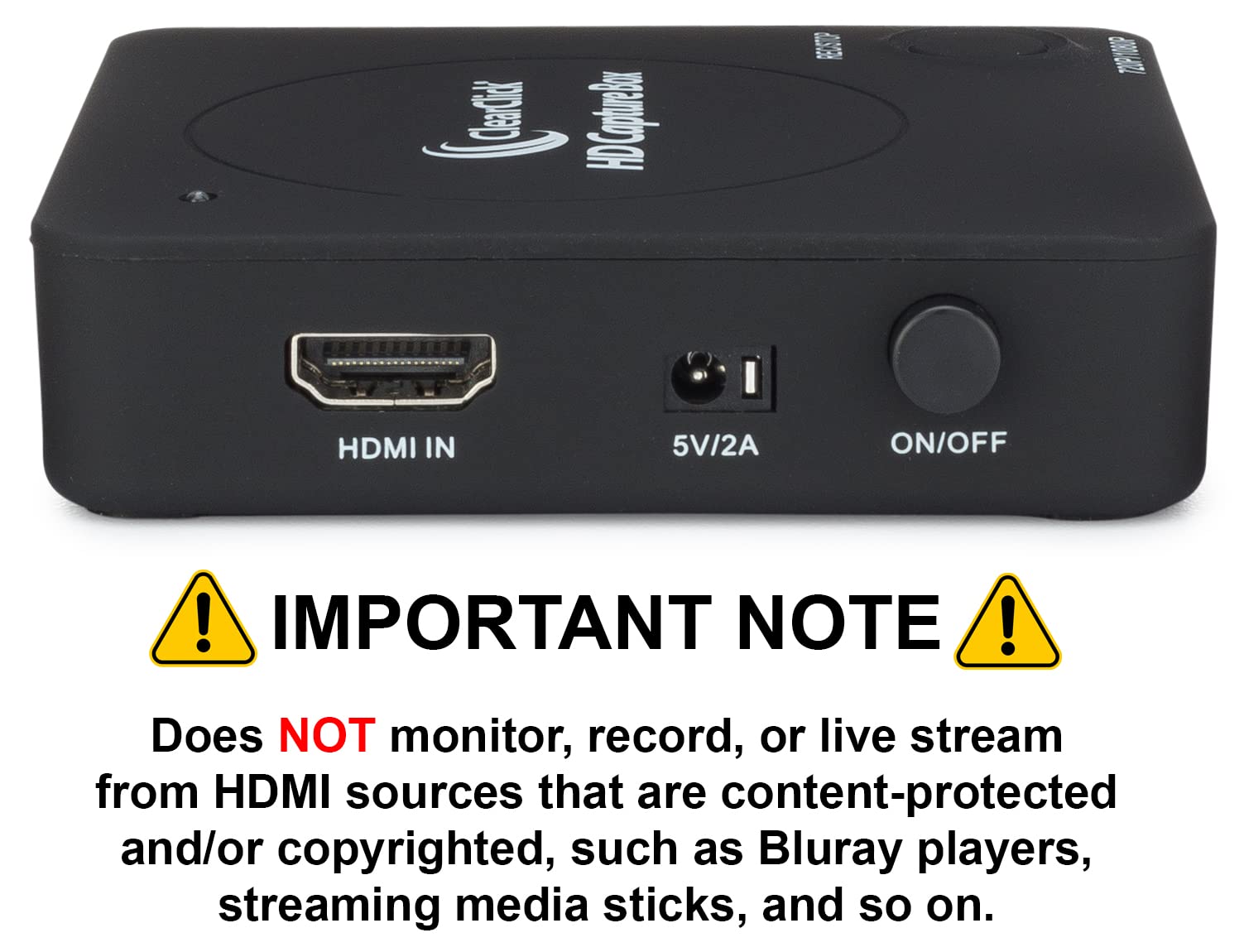 ClearClick HD Capture Box - Capture Video from Gaming Devices & HDMI Sources (No Computer Required) 2