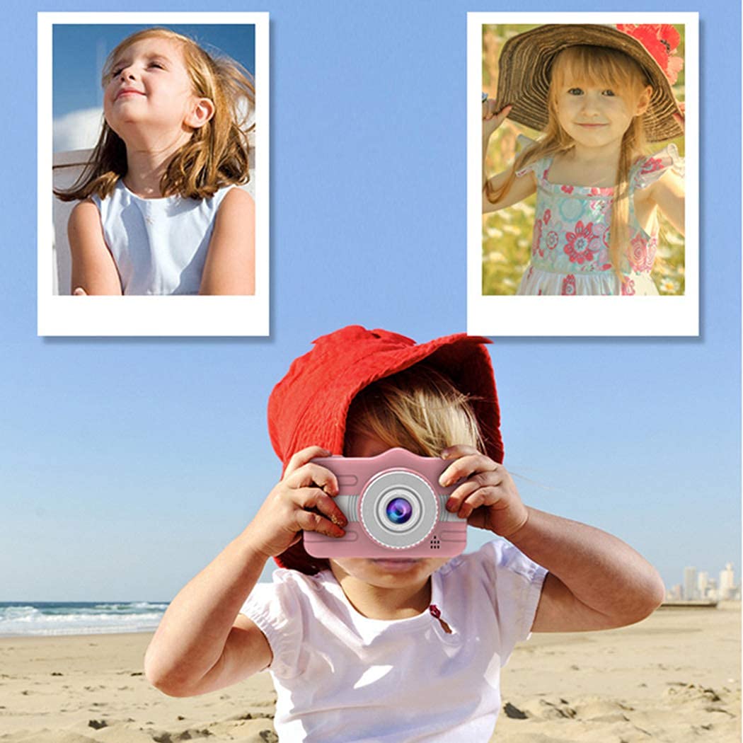 Ubersweet® Imported Kids Digital Camera Fun 32GB Dual Lens Kids Photo Camera Video Camera with Lanyard Sticker Kids Digital Cameras_142777 5
