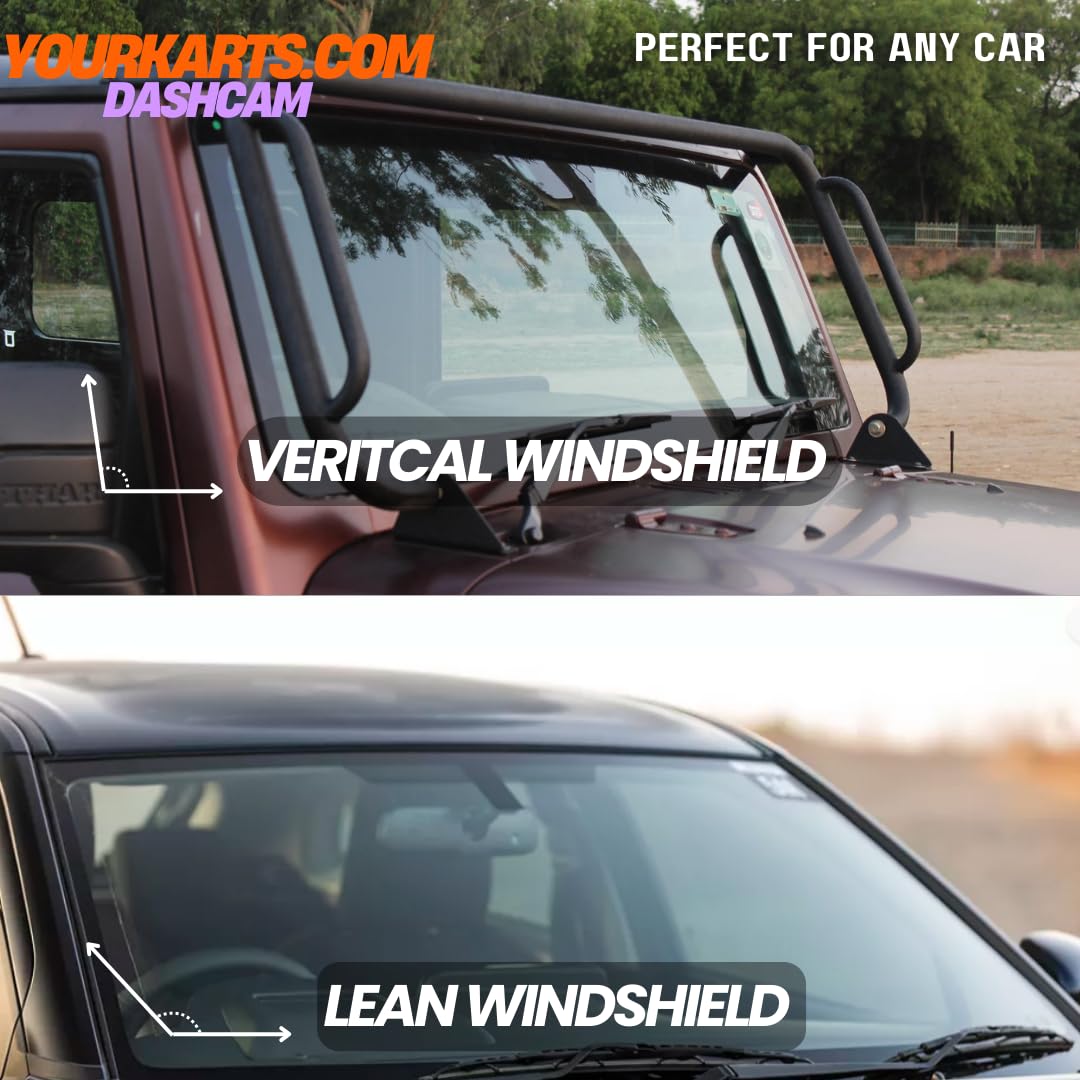 YOURKARTS.COM Compact HD Dash Cam 1296P/1080P with WiFi & Viidure App, Motion Detection, 128GB Support, Wide Temp Range, 12V-24V Compatible, USB-A to Type-C Cable 3m – 18-Month Warranty 5