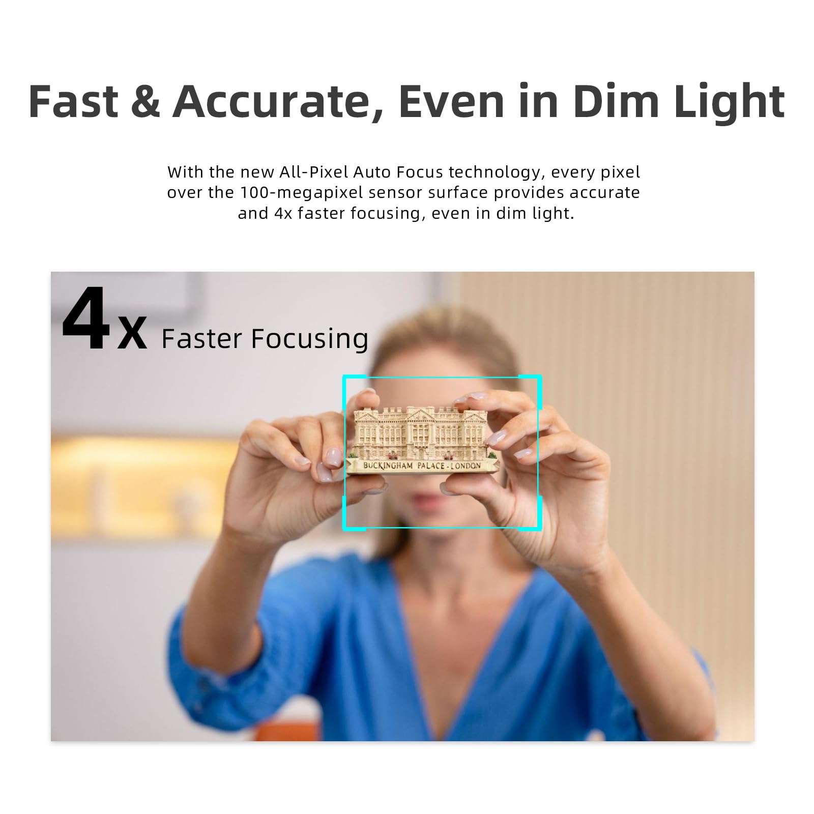 OBSBOT Tiny 2 AI-Powered PTZ 4K Webcam 1/1.5" CMOS 4X Faster Focusing USB 3.0 10x Faster Data Transmission Voice Control, W Tiny Smart Remote 2 6