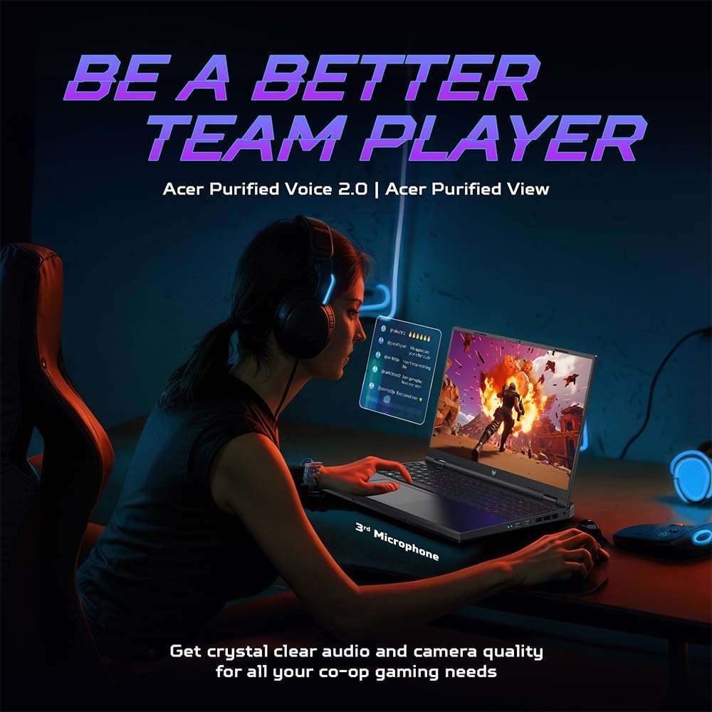 Acer Predator Helios Neo 16 Gaming Laptop 14th Gen Intel Core i9 Processor (Windows 11 Home/16 GB/1 TB SSD/NVIDIA GeForce RTX 4070) PHN16-72 with 40.64 cm (16") WQXGA Display 4