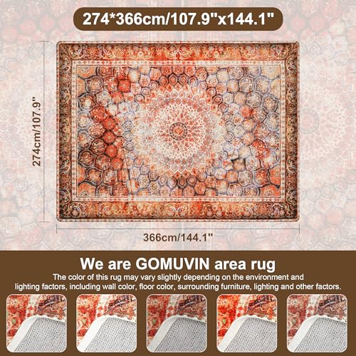 Boho Small Hallway Runner Vintage Faux Wool Throw Non Slip Washable Area Entryway Floor Carpet Red Orange Rug for Bedroom Bathroom Kitchen Laundry Entrance Office Dorm 2