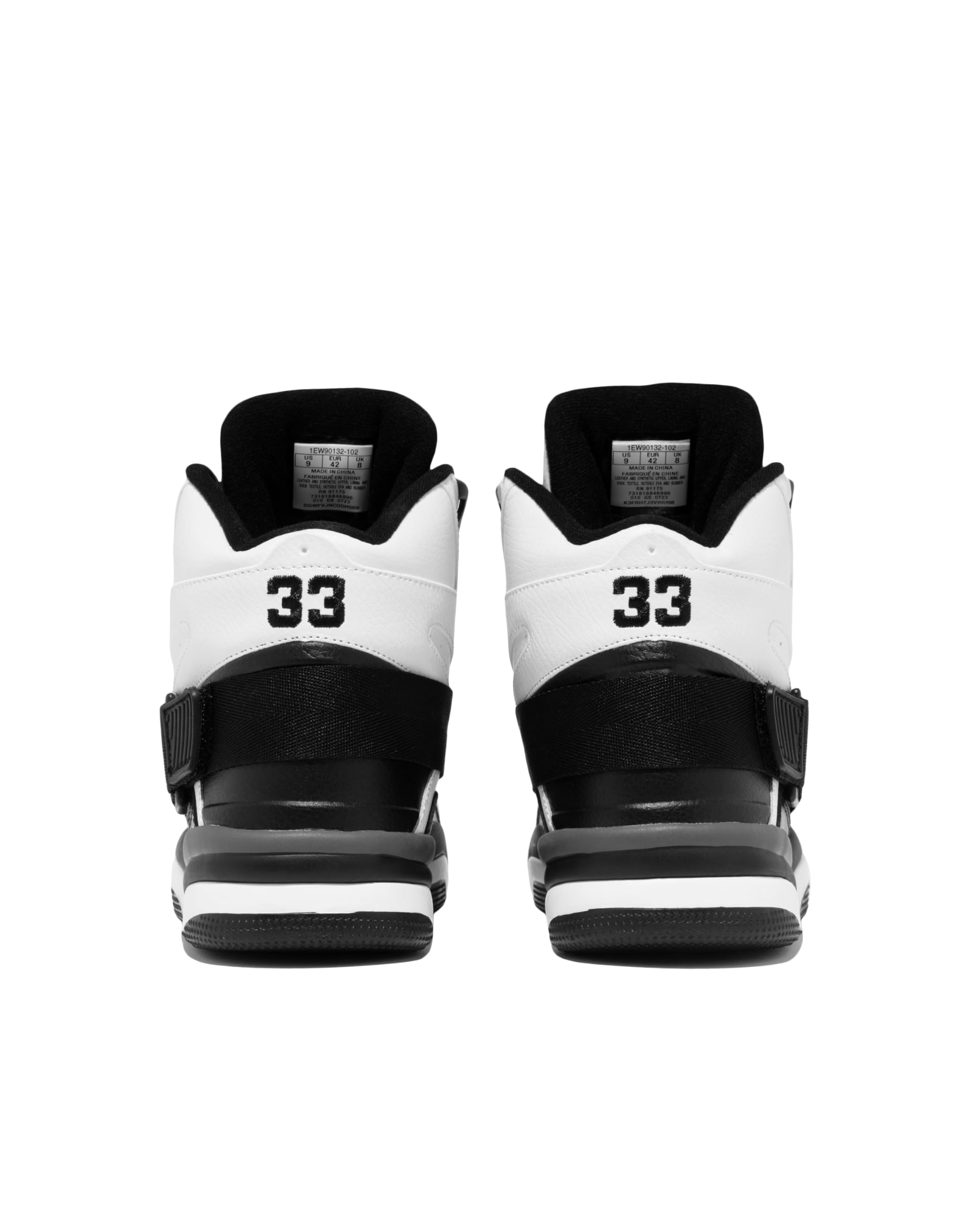 PATRICK EWING Athletics Concept OG Basketball Sneakers, Men's White/Black/Grey - Retro High-Top, Size 13 4