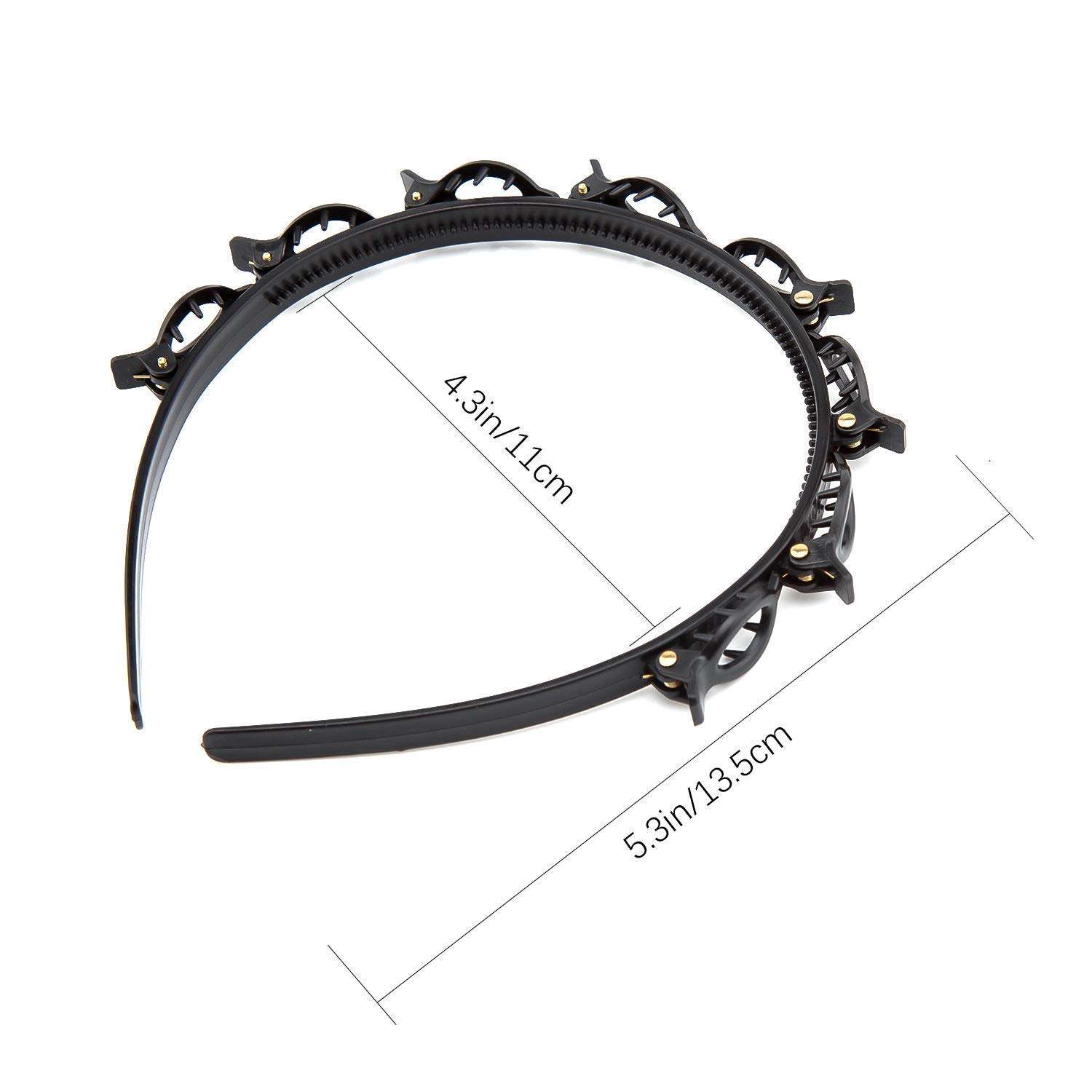 MANSTE ENTERPRISE Hair Styling Twist Plait Clip Front Hair Twister Headbands for Knitting (Pack of 1) 5