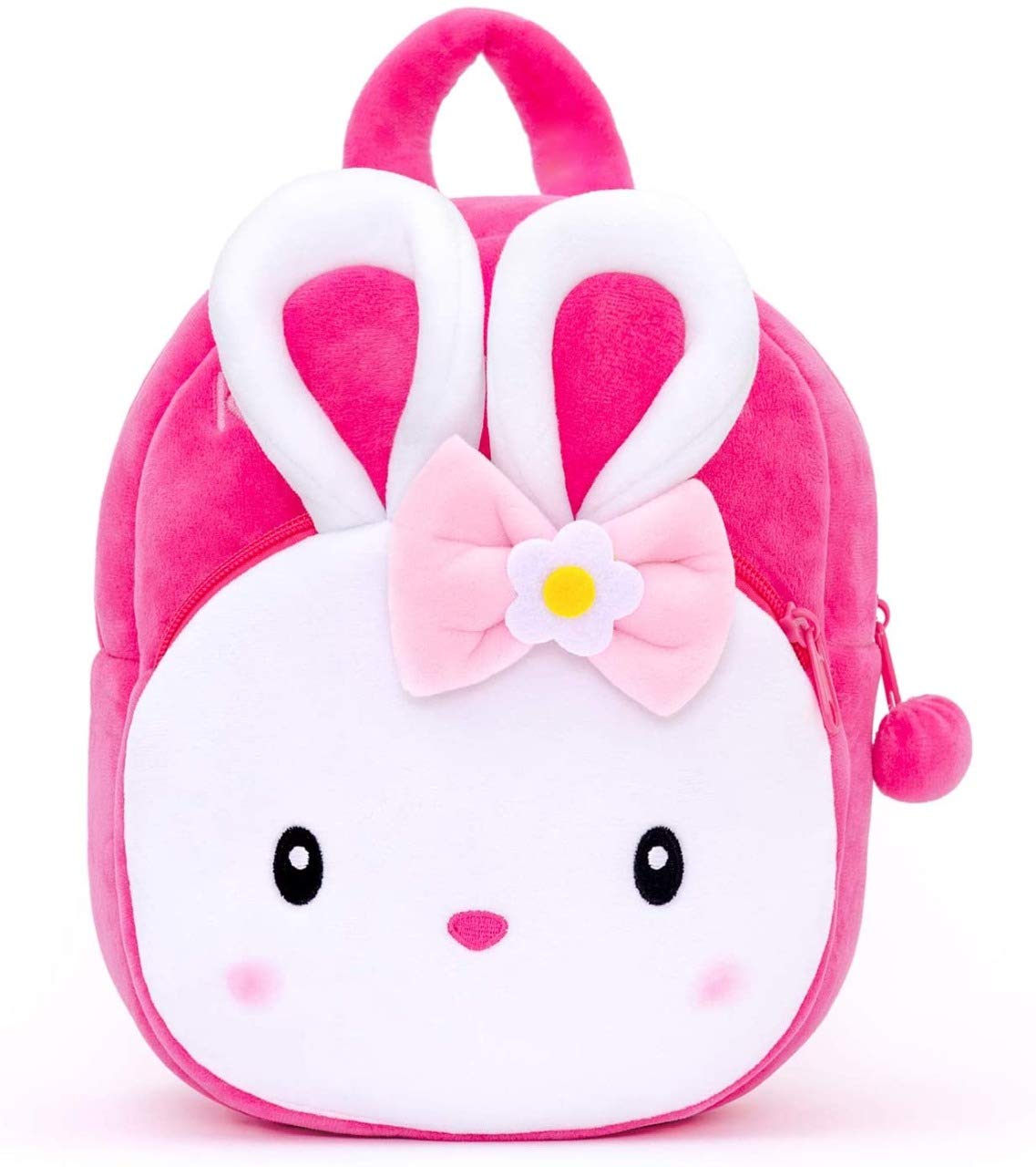 Black Hill Kids School Bag Soft Plush Backpack Cartoon Bags Mini Travel Bag for for Girls Boys Toddler Baby Konggi Rabbit & Batman 3