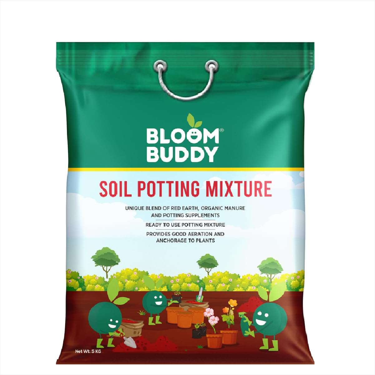 BloomBuddy Premium Earth Magic Potting Soil Mix 5kg | Organic Potting Mix for All Plants | Cocopeat, Vermicompost & Nutrient Rich Blend | Ready to Use | For Home & Terrace Gardening 1