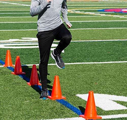 AS 6 Inch Football Training Agility Cone Marker | Safety Traffic Marker | Soccer Cones, Saucer Cone Baseball Practice Agility Markers Cones | 6 Inch Pack of 10 2