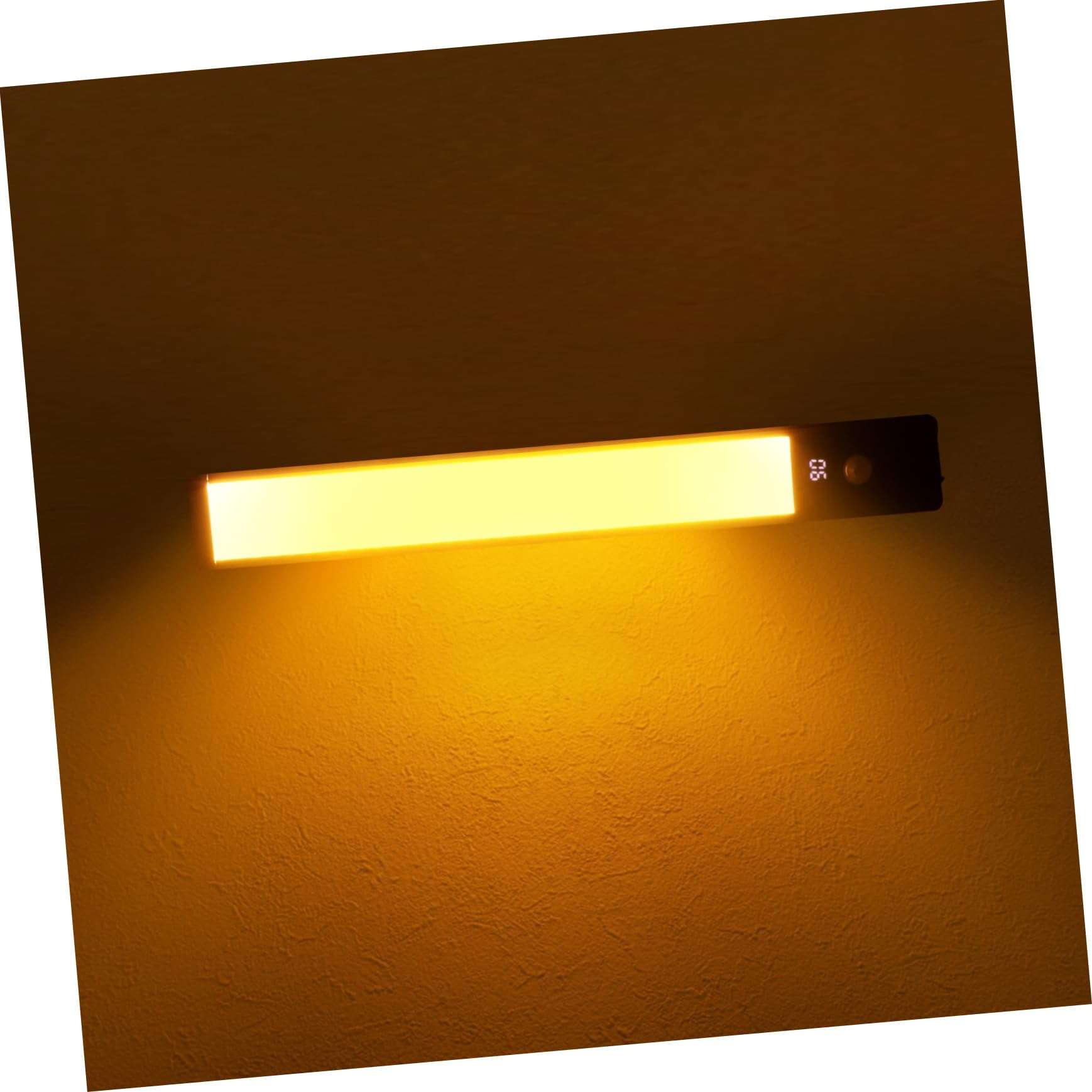 DECOMELODY 4 Pcs Motion Activated Cabinet Lights High Brightness LED Under Lights for Kitchen Hallway Stairway and Bookshelves Versatile Lighting with Easy Operation and Use 6