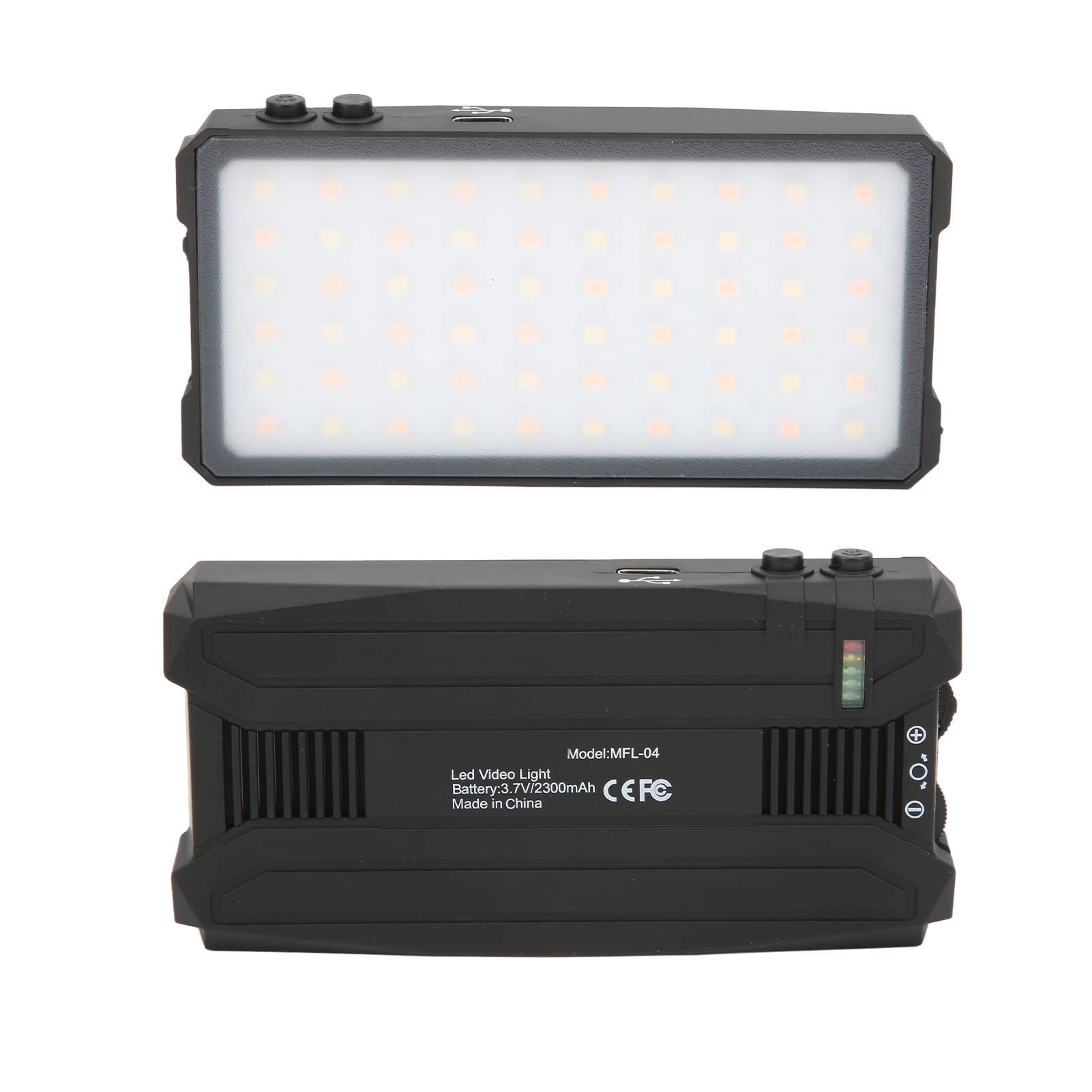 Manbily MFL?04 LED Fill Light 3000?6500K SLR Sm Ket Light with Tabletop Pod, ABS LED Video Light for Camera - Ideal for Brightening Up Your Photos and Vid with Color Temperature 4