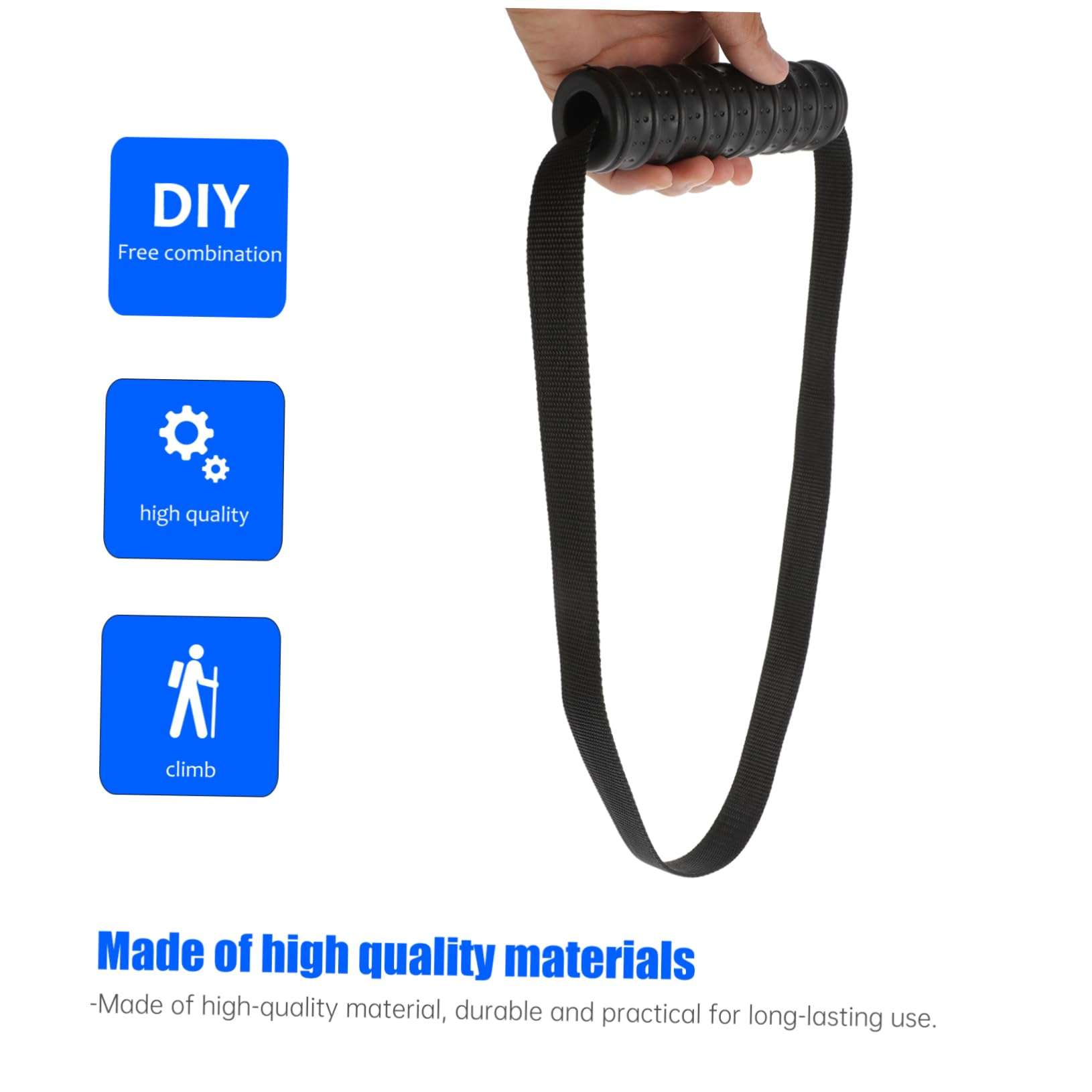 Kisangel 1 Pair Exercise Handles for Fitness Equipment Resistance Band Handles Install Home Gym Handle 5