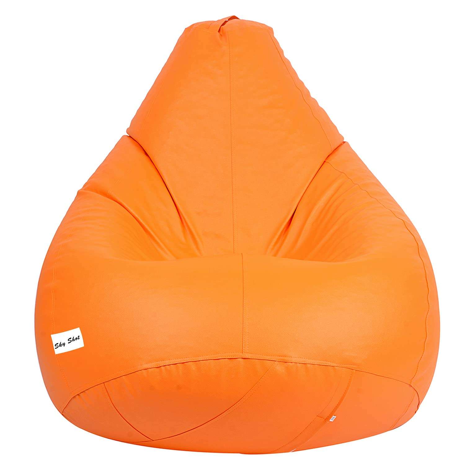 Skyshot Classic Bean Bag Filled with Beans/Fillers (XL, Orange) 1