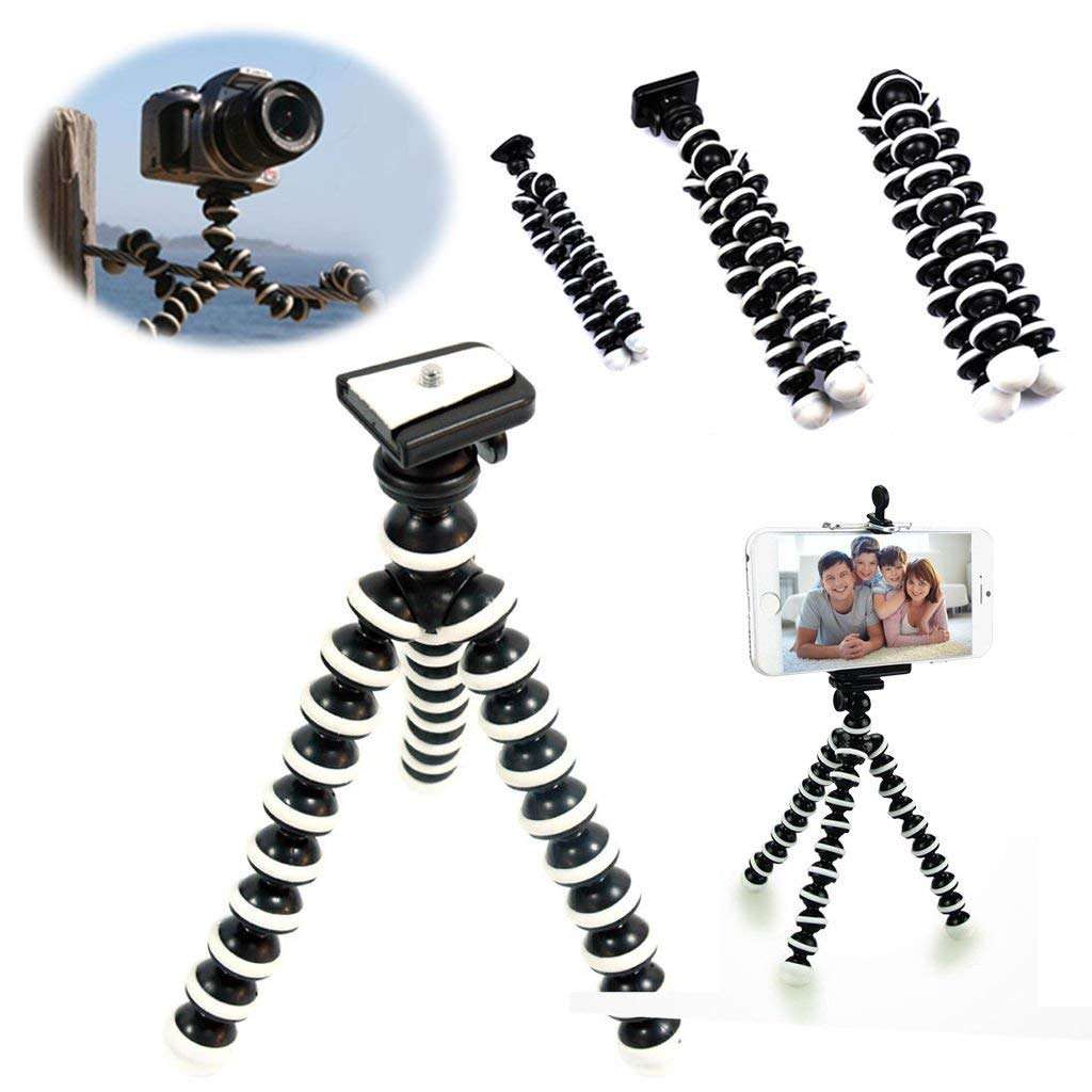 Texton Octopus Shape Flexible Camera Tripod Stand for Point and Shoot Cameras Adjustable 360 Angle for Smartphones 5