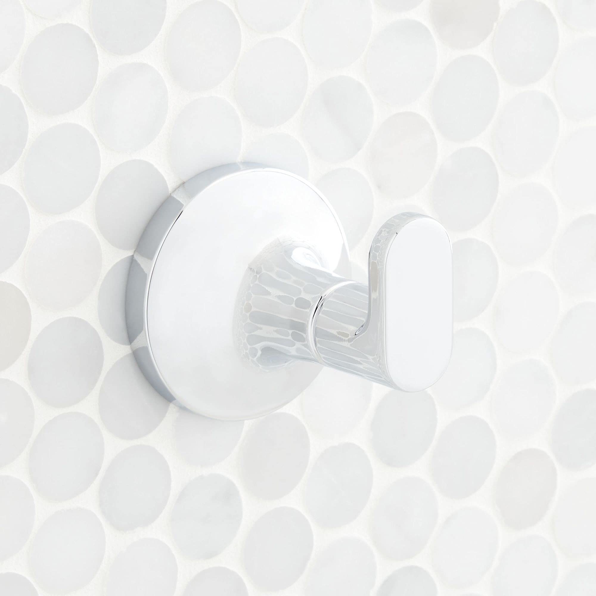 Signature Hardware 466400 Lentz Single Robe Hook - Chrome