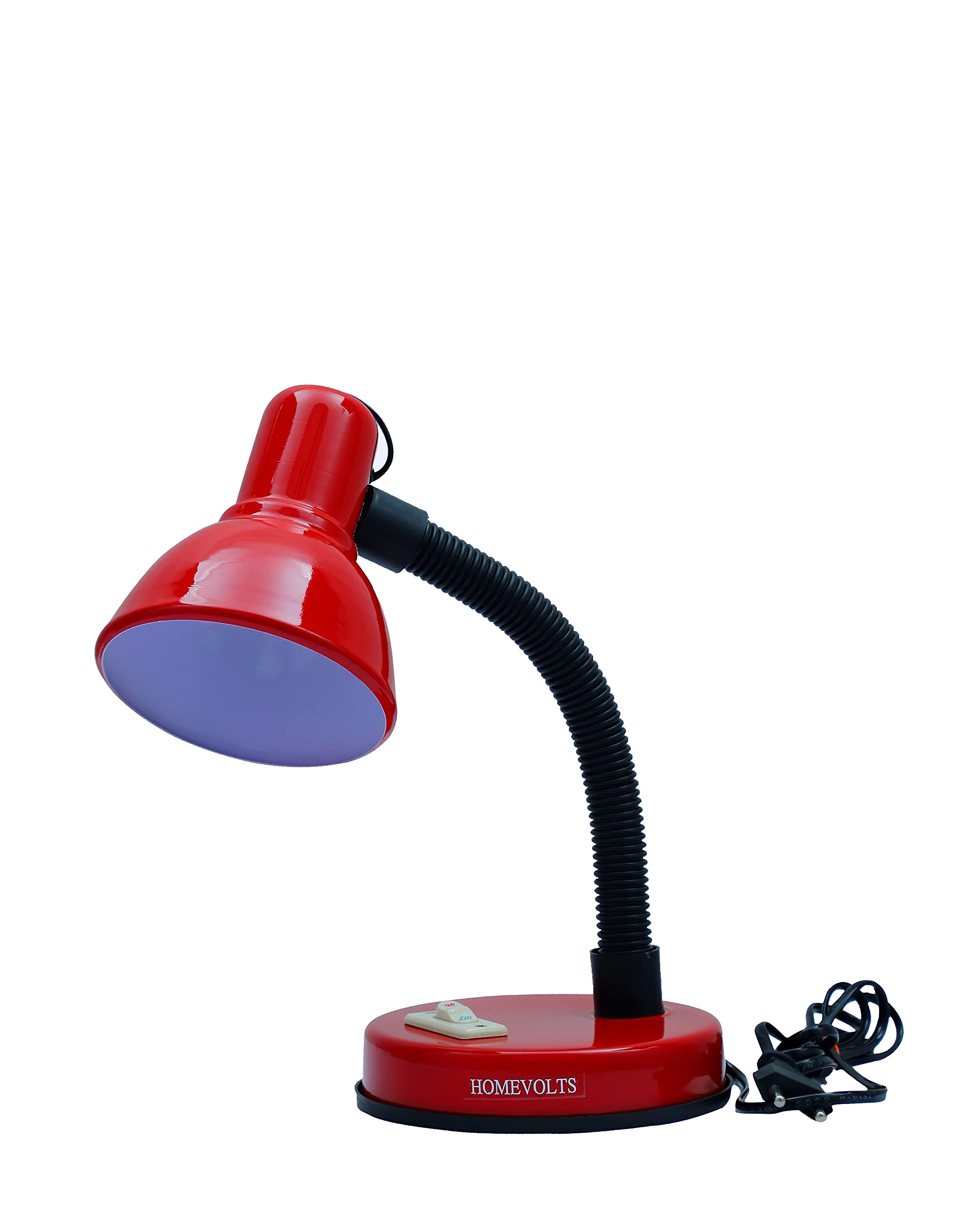HOMEVOLTS Reading and Studying Desk Table Lamp (Red) 1