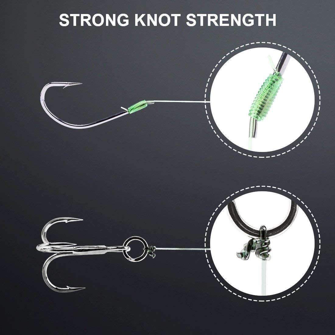 SeaKnight Blade Monofilament Fishing Line, 547Yds/ 1094Yds Japanese Material, High-Abrasion Resistance, Low-Ductility and Memory, Nylon Monofilament Line, for Fresh and Salt Water 2-35LB 6